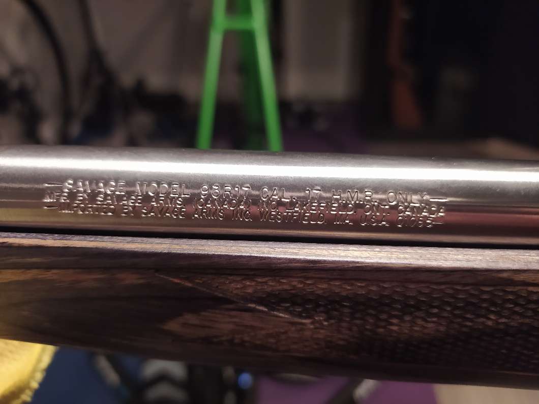 Photo of SOLD: Stainless Savage Model 93R17 CAL .17 H.M.R
