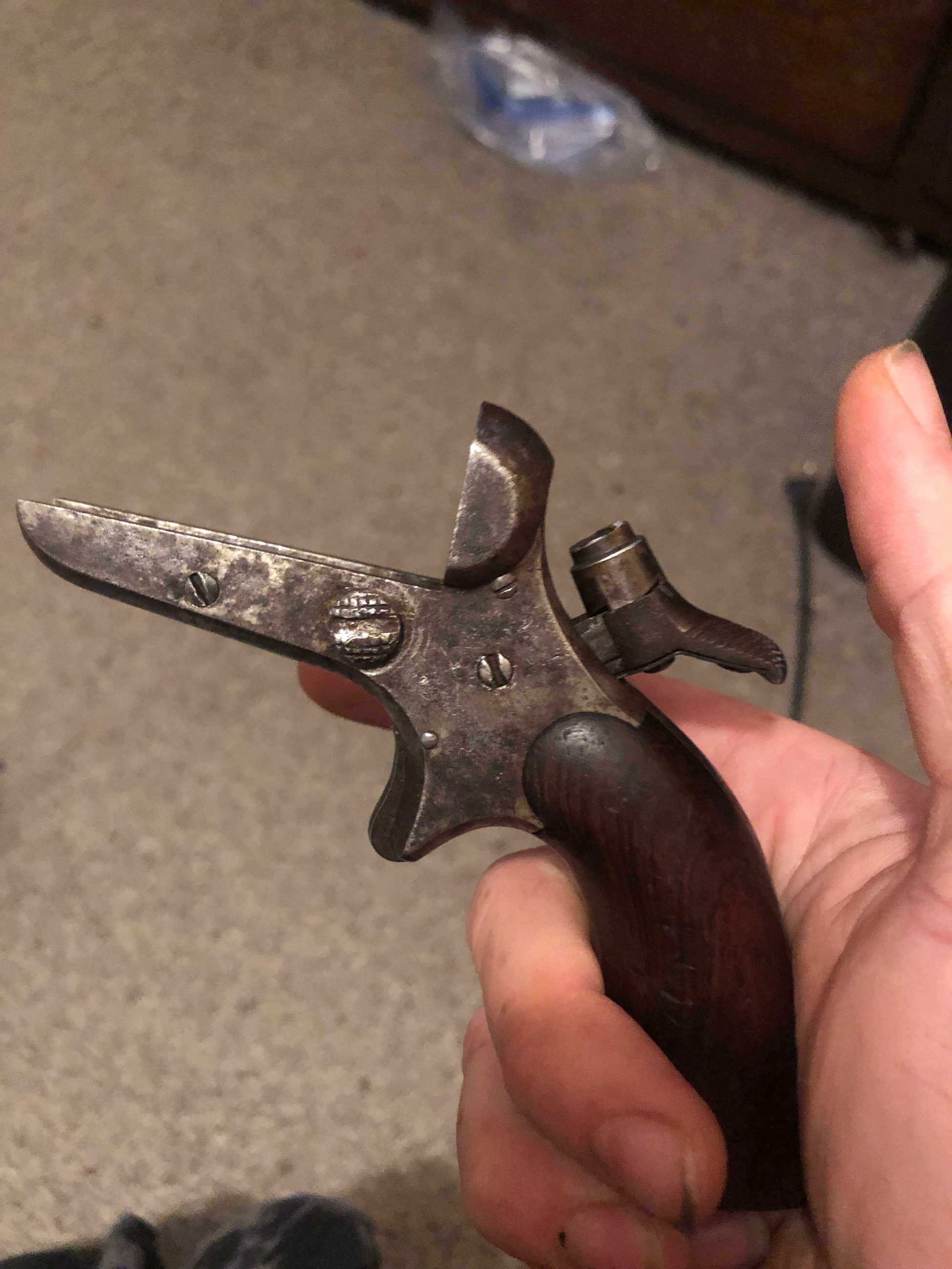 Photo of Antique 1858 sharps 4 barrel 32 rimfire 