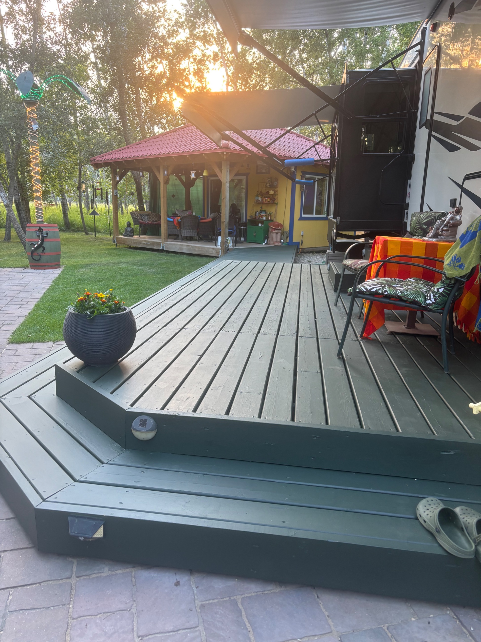 Photo of Seasonal site with 2021 Montana High Country 5th Wheel