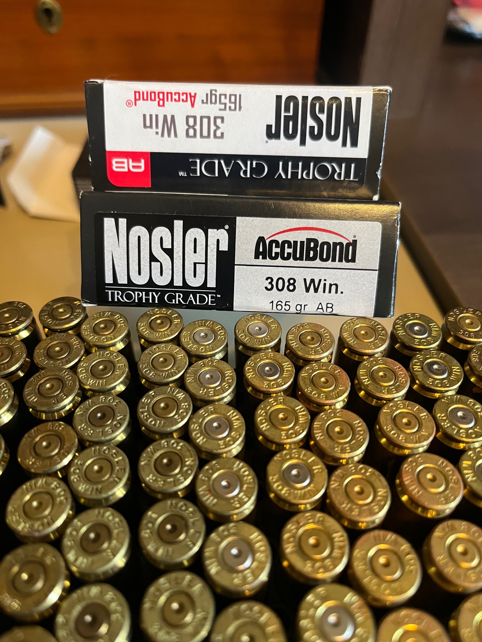 Photo of 308 Nosler casings 