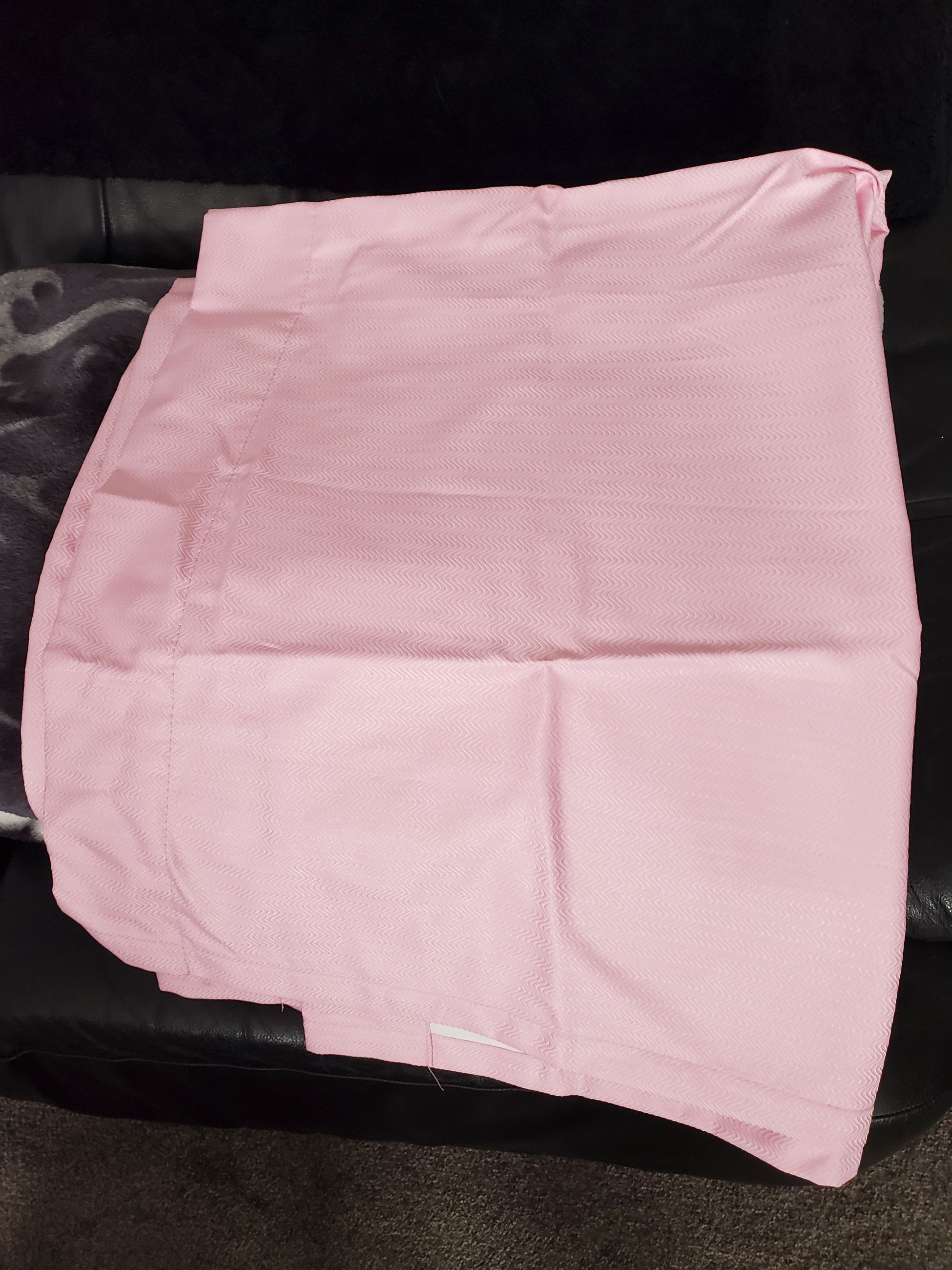 Photo of Girls pink bed with mattress, mattress cover,pink curtains and 5x8 pink plush carpet