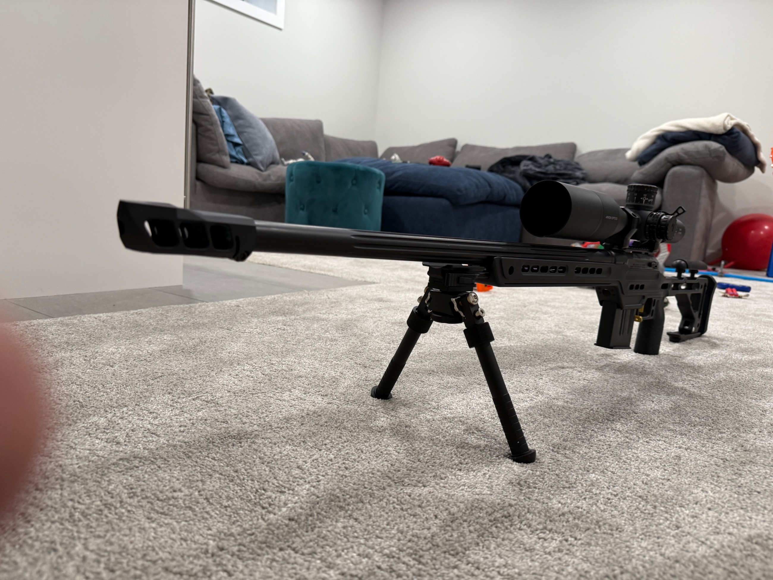 Photo of Custom Cadex R7 in 6.5 creedmoor with optic
