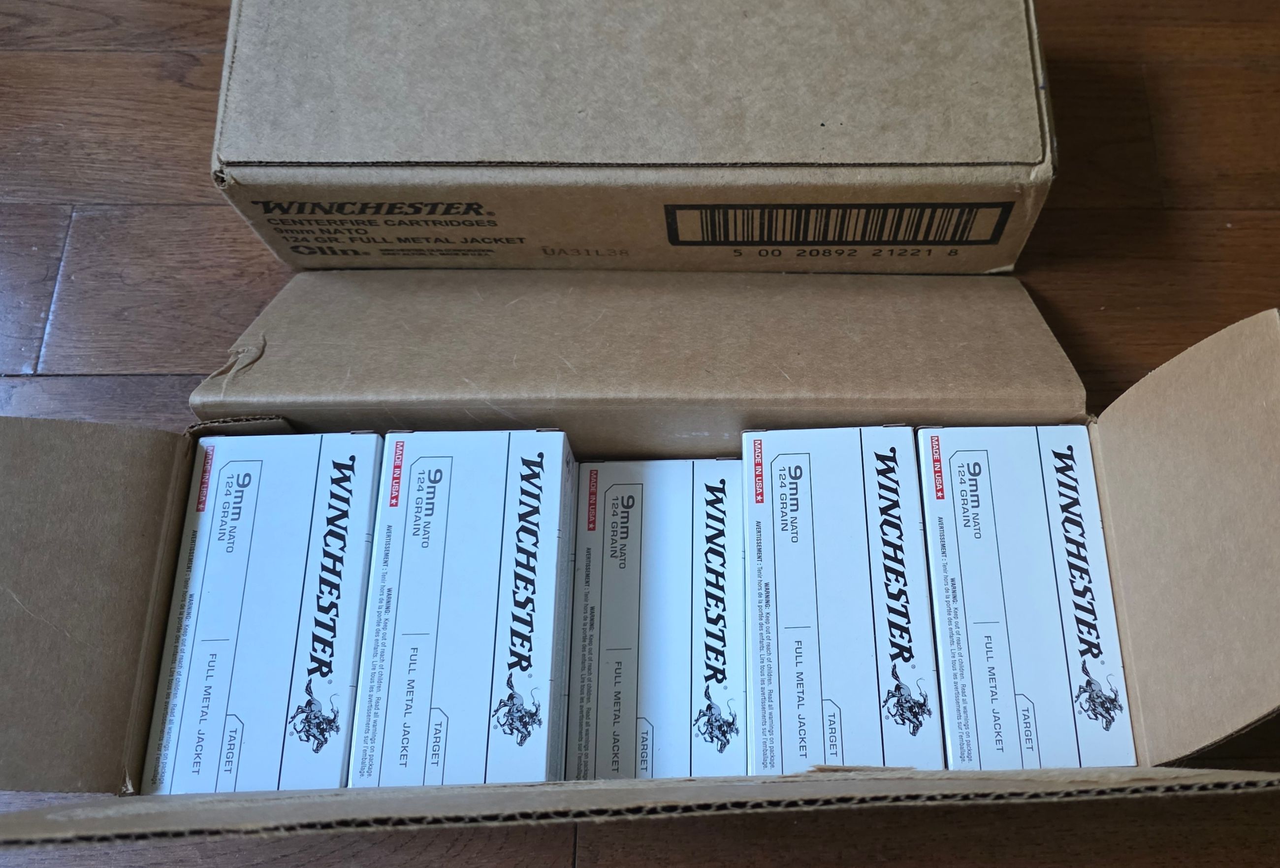 Photo of 950rds Winchester 9mm +P Mil-spec 124gr NATO FMJ Q4318 124 grain Ammo