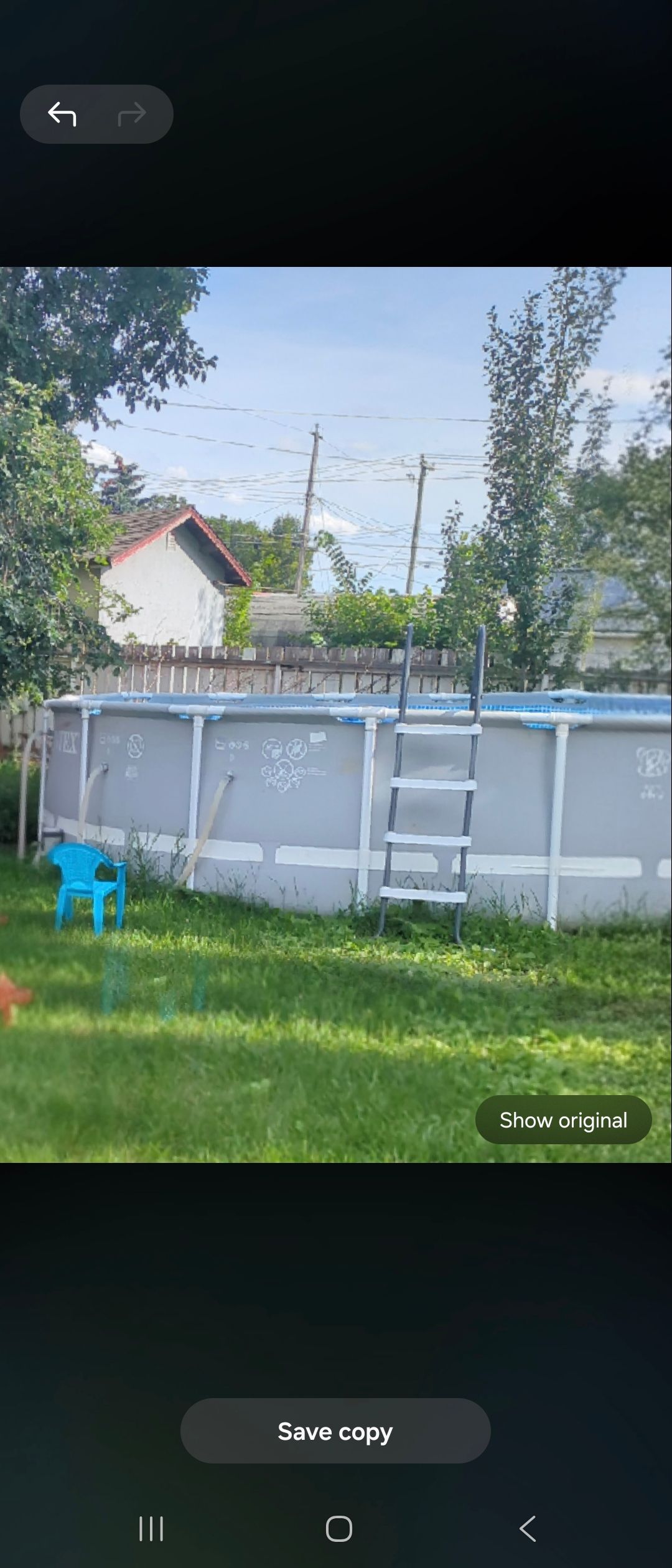 Photo of Intex pool trade for deer rifle