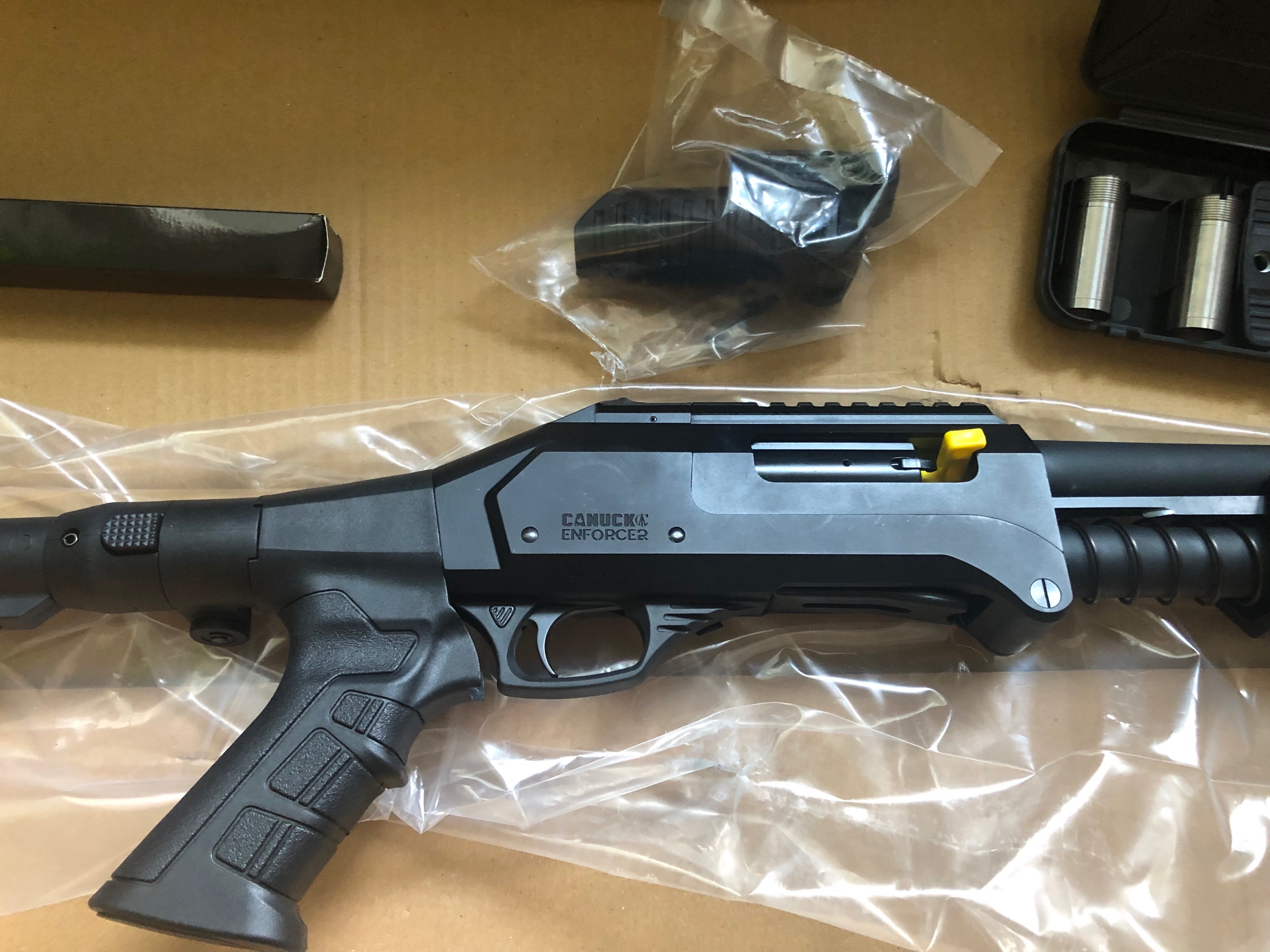 NEW! Tri-Folding Canuck Enforcer 2 Pump-Action 12 Gauge 3” Shotgun, 12" Barrel, 3+1, (Tri-Fold see pic) - 4 - 1758687483608_IMG_9479