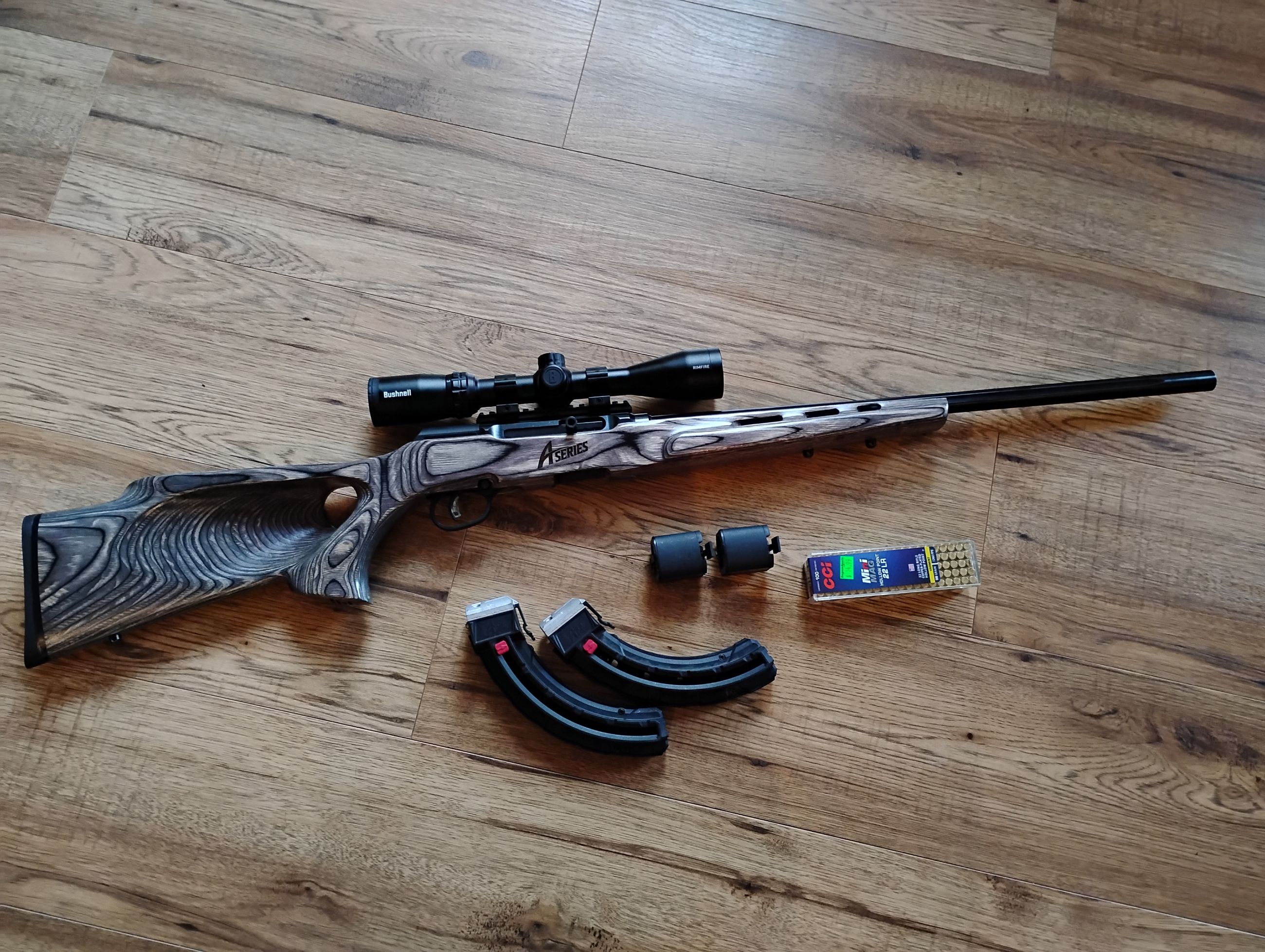 Photo of Savage 22.lr semi thumbhole stock