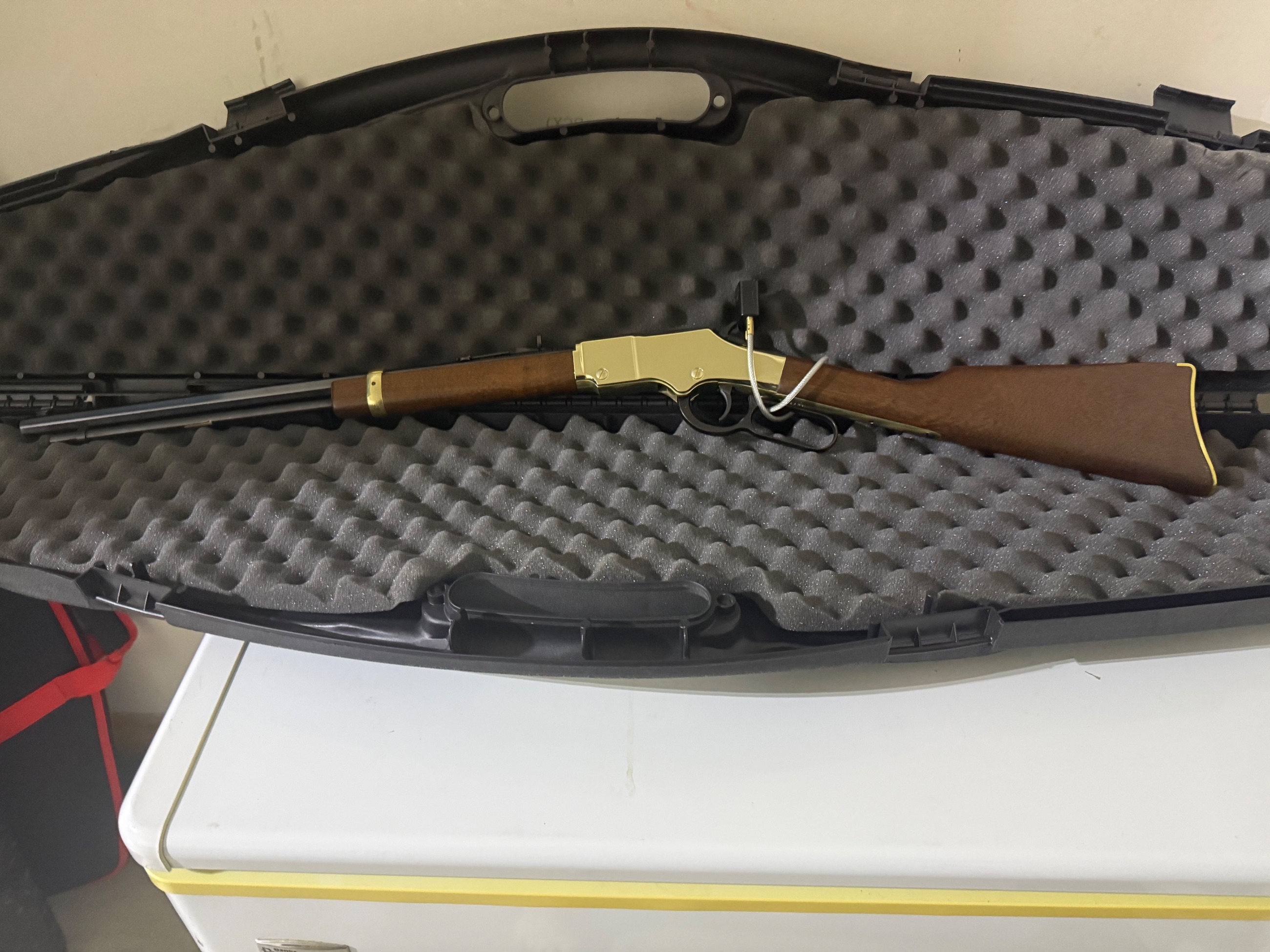 Photo of SOLD..Henry lever action .22 with hard case for sale