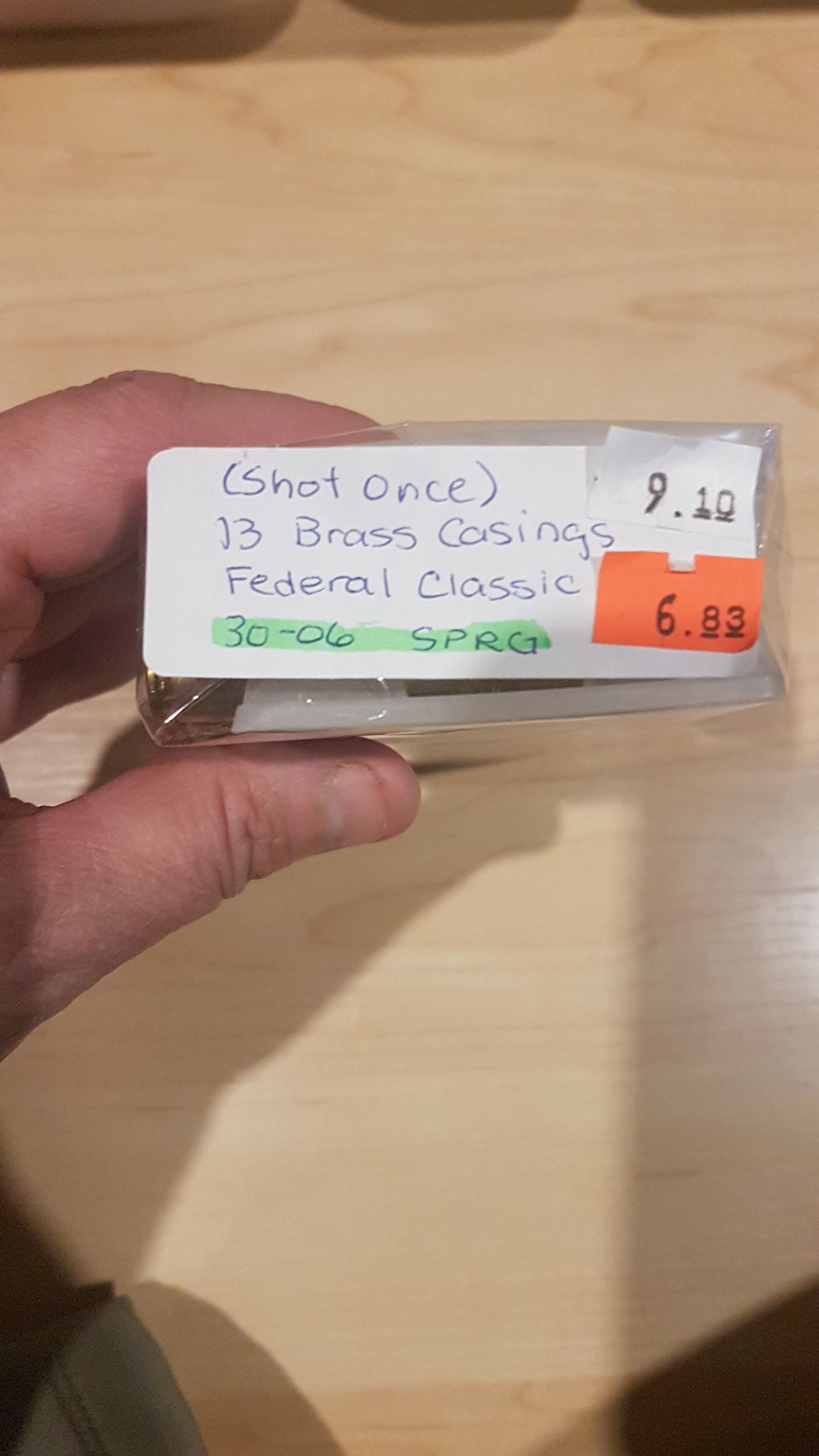 Photo of 1pkg. (13ct.) Federal classic 30-06 shot-once brass casings