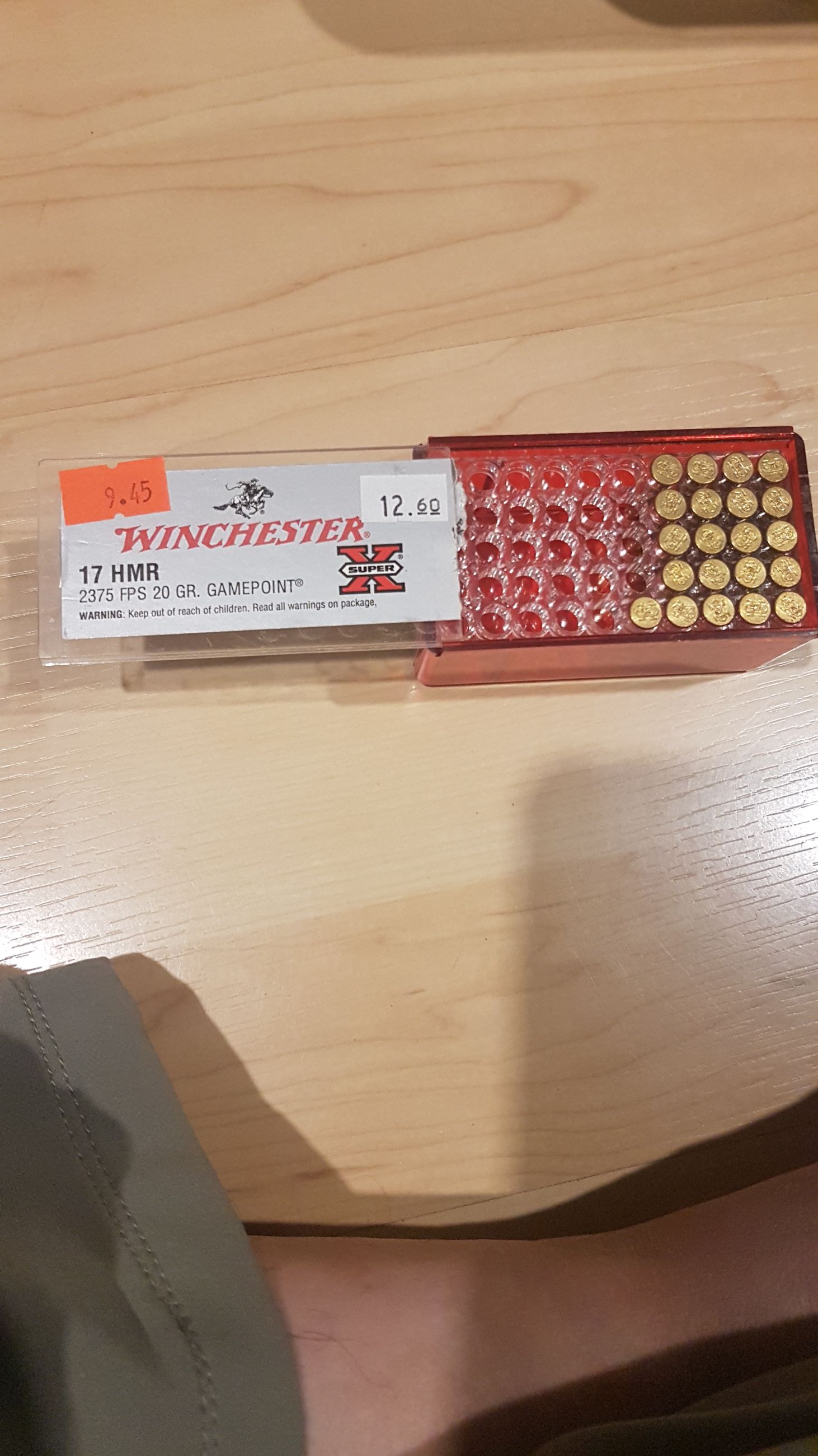 Photo of 1 box (21ct.) Winchester Super-X 17HMR 2375fps 20gr. Gamepoint ( mellonRSCA )