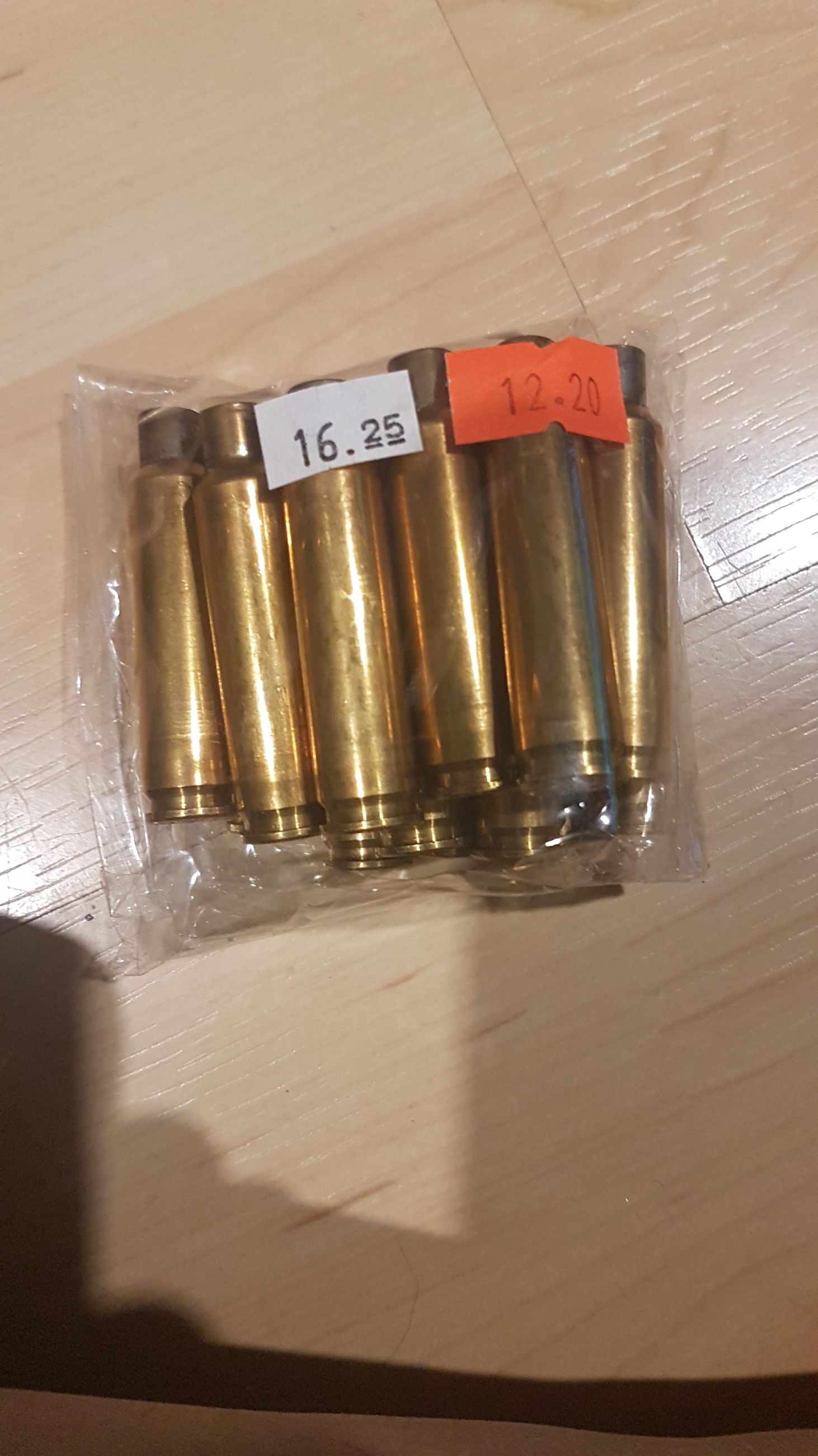 Photo of 1pkg. (13ct.) NOSLER 7mm08 Rem shot-once empty brass casings ( mellonRSCA)