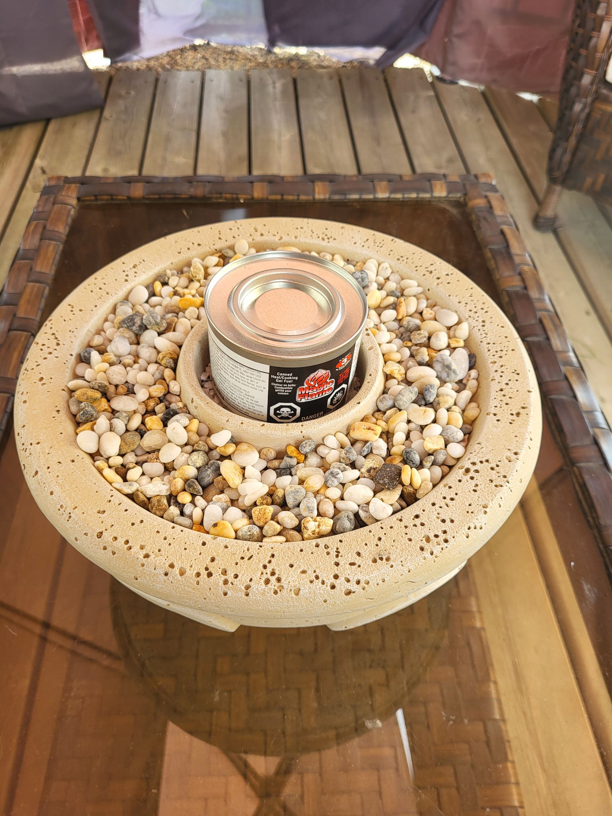 Photo of Vintage Gel Fuel Table Top Fire Bowl