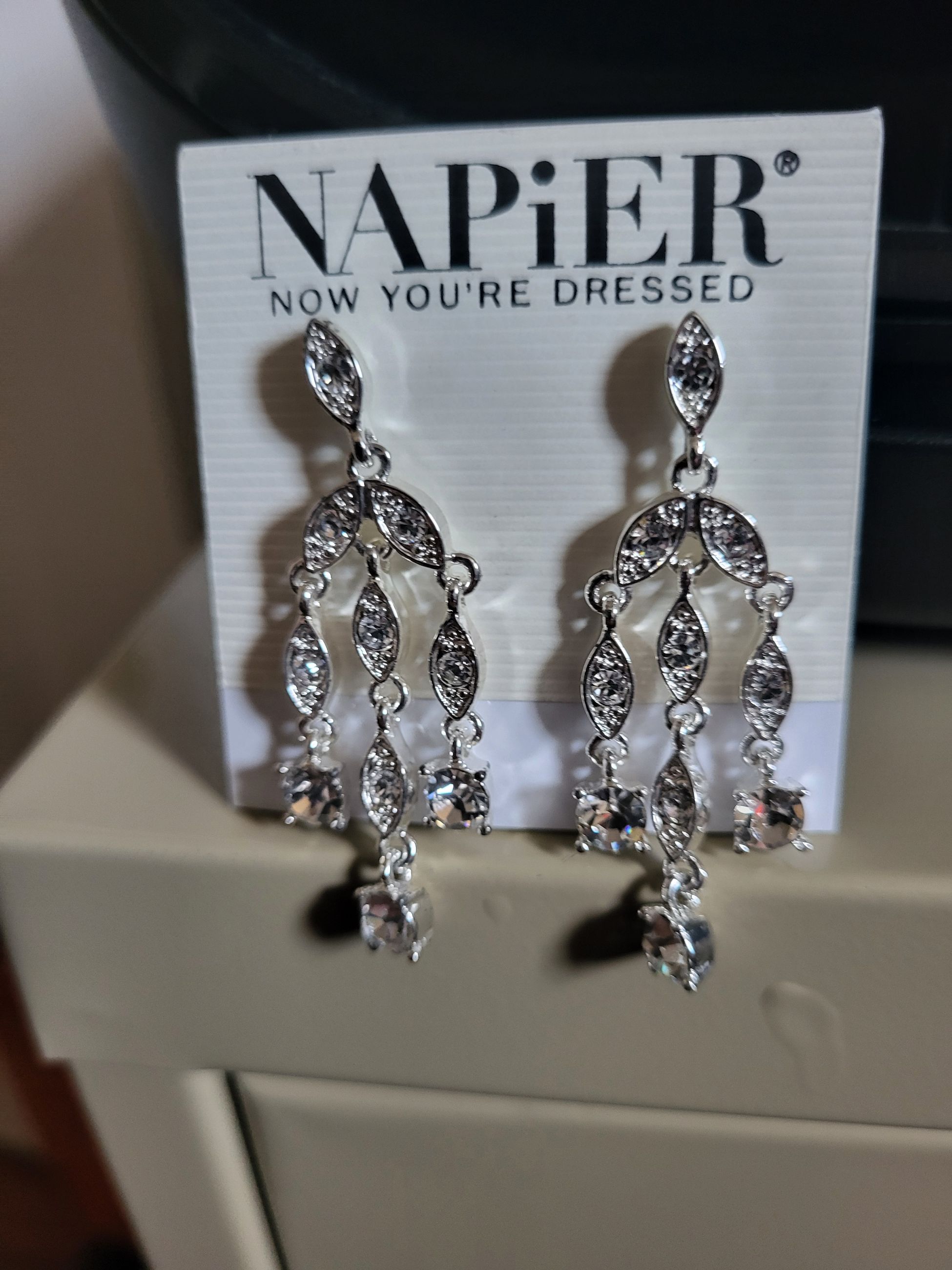 Photo of Beautiful Vintage Chrystal Chandelier Earrings