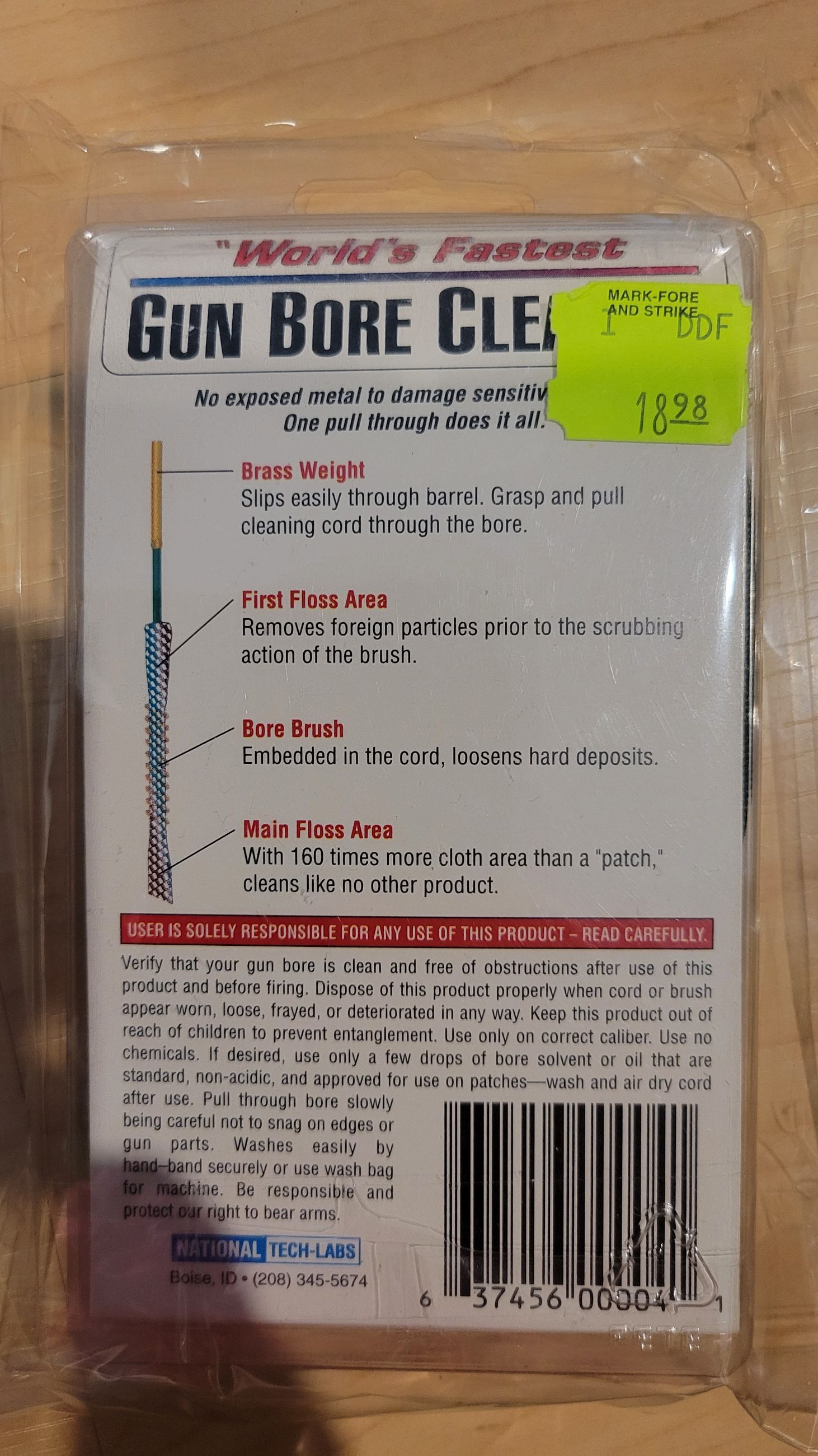 Photo of New world's finest gun bore cleaner.170 7mm cal rifle for 270 / 7mm / 280 / 7x57 / 284 / etc (mellonRSCA)