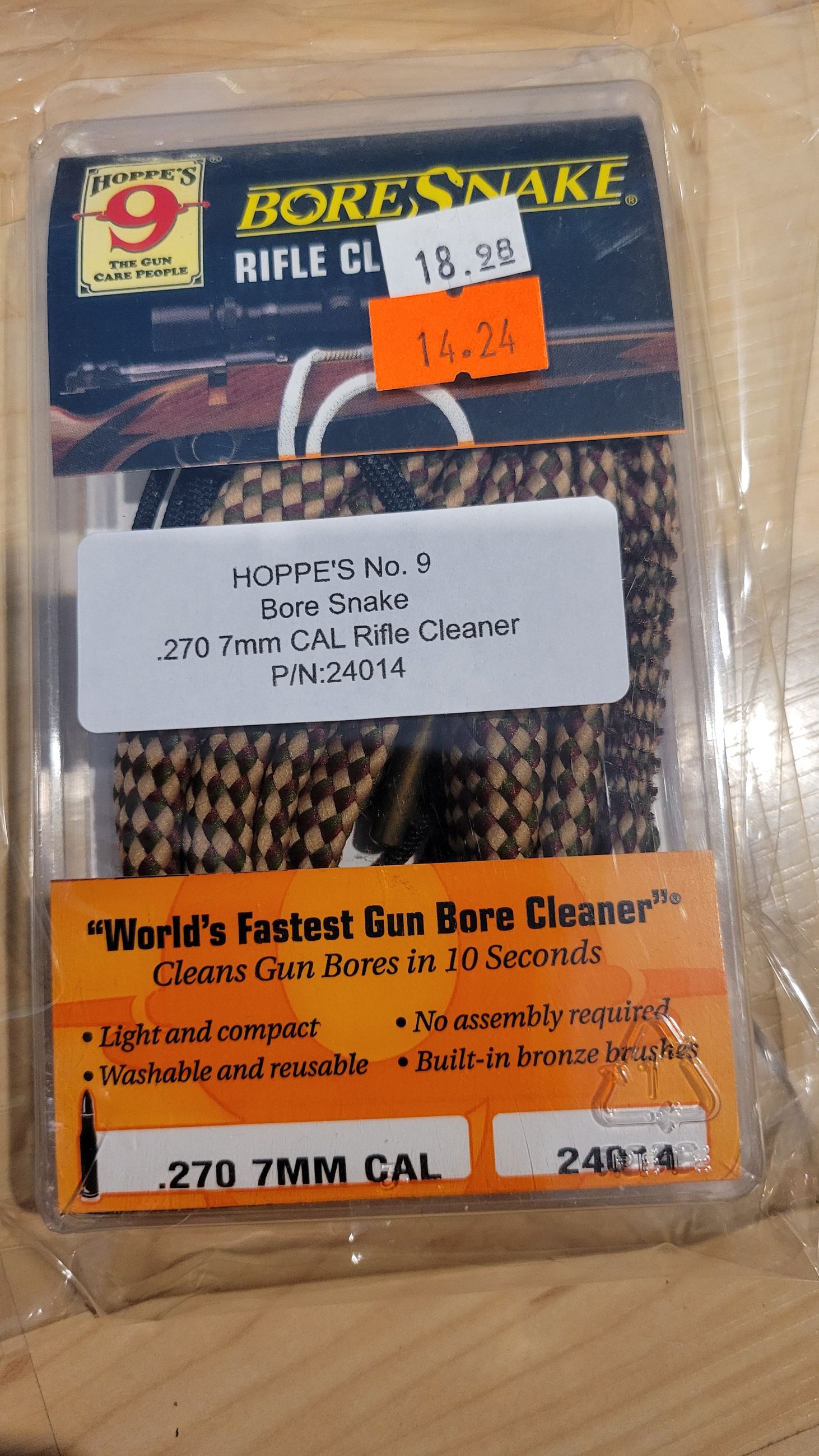 Photo of New Hoppes 9 Bore Snake .270 7mm Cal rifle cleaner ( mellonRSCA)