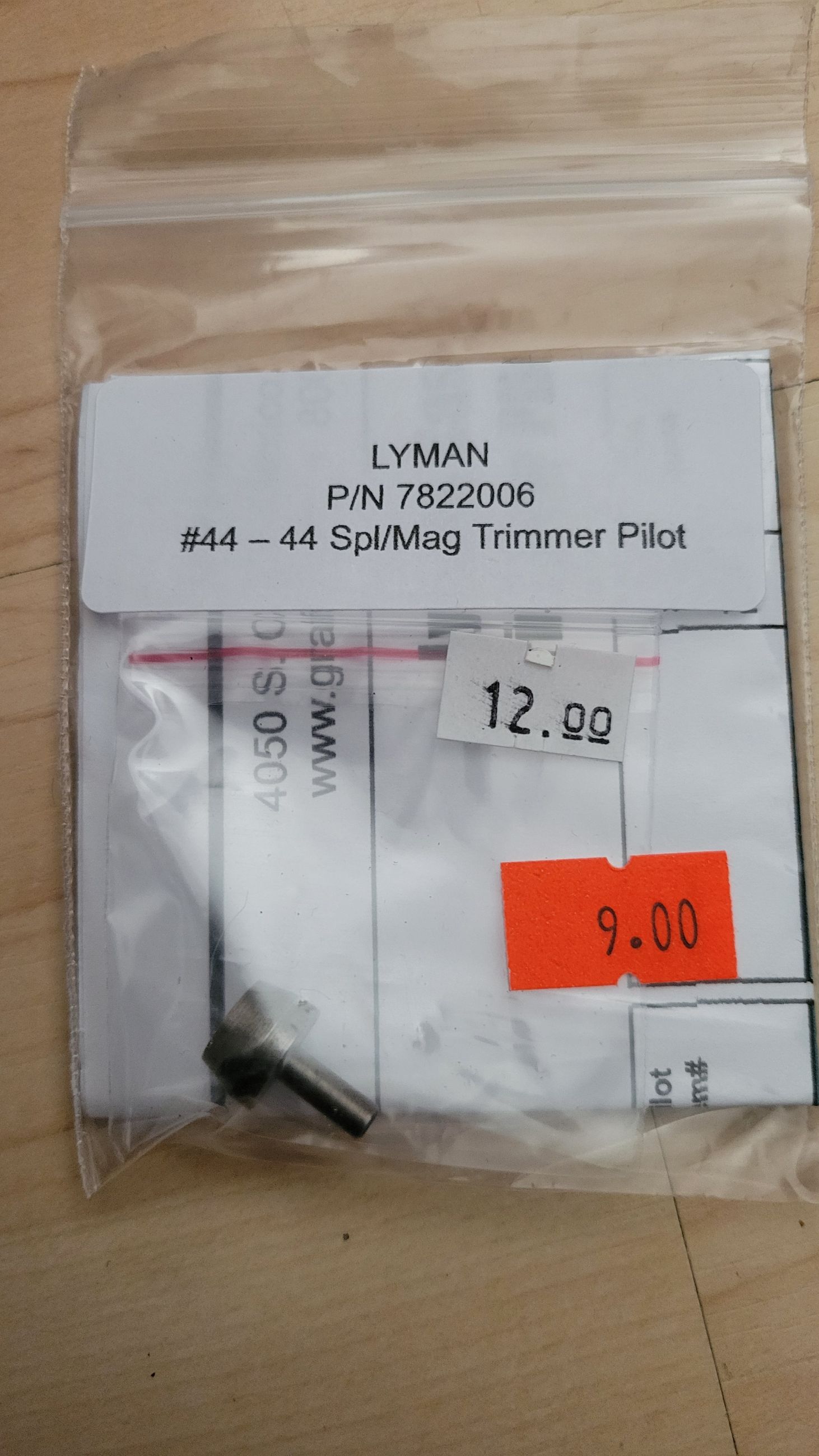 Photo of New LYMAN  #44 - 44spl/Mag Trimmer pilot for reloading ammo  P/N7822006 ( mellonRSCA)