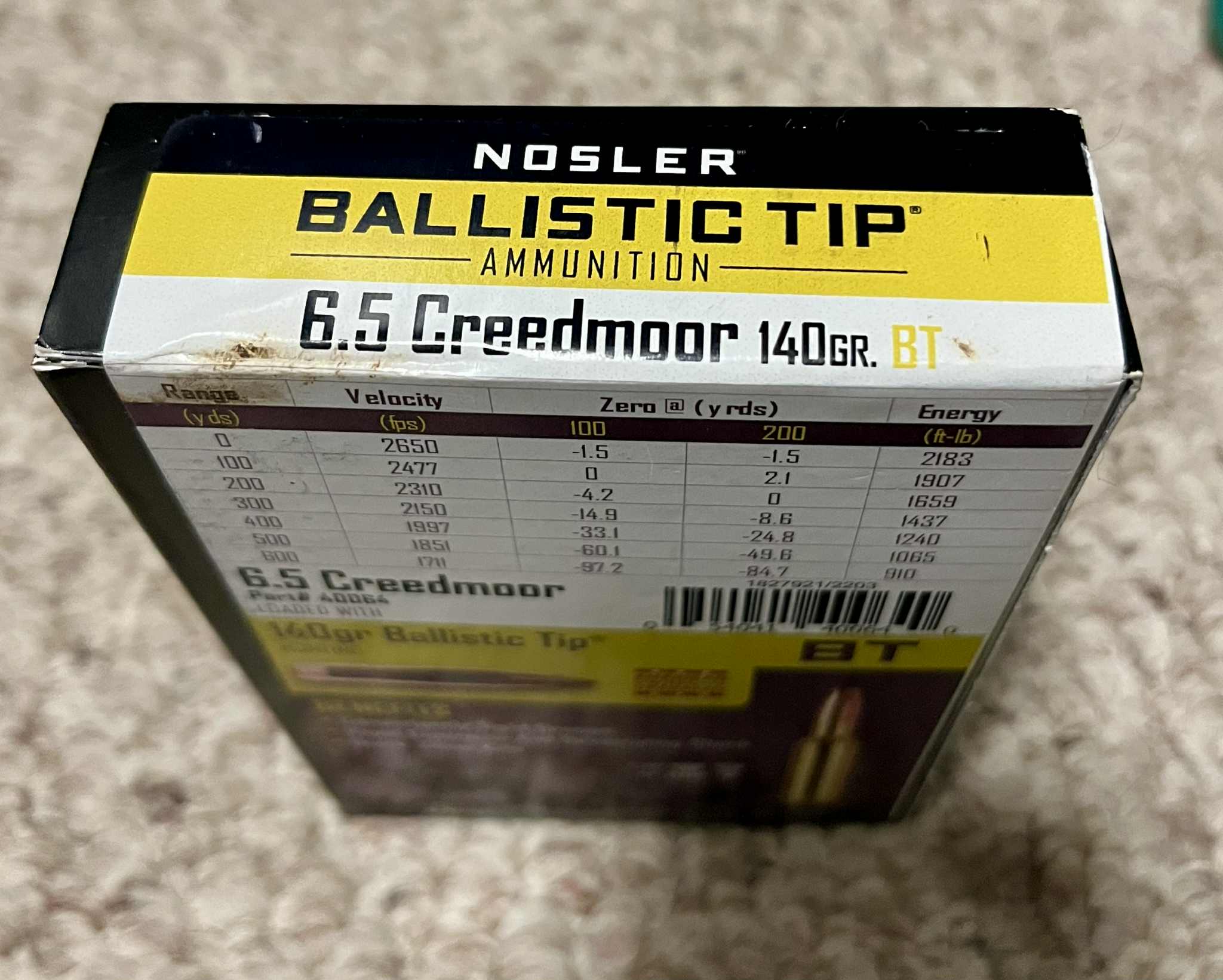 Photo of Nosler 6.5 Creedmoor 140Gr Ballistic Tip