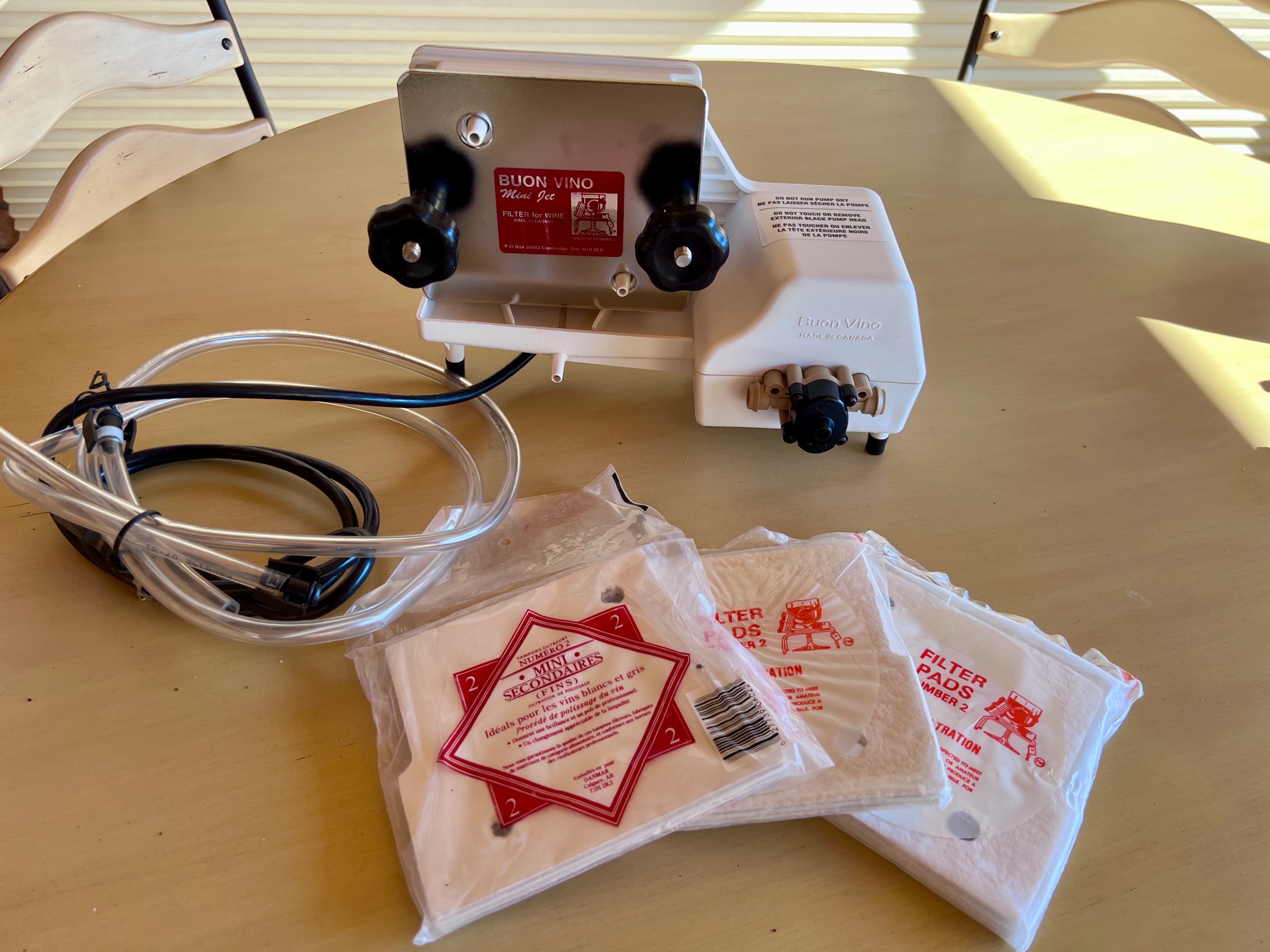 Photo of Brand new Buon Vino Wine Filter with 3 filter packs