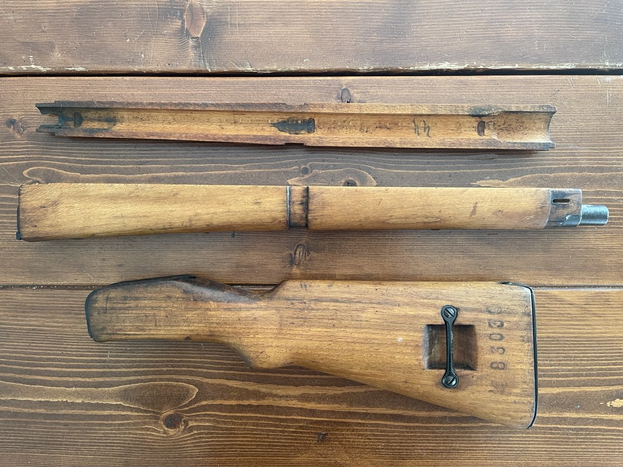 Photo of MAS-36 — Complete Original Wooden Stock Set