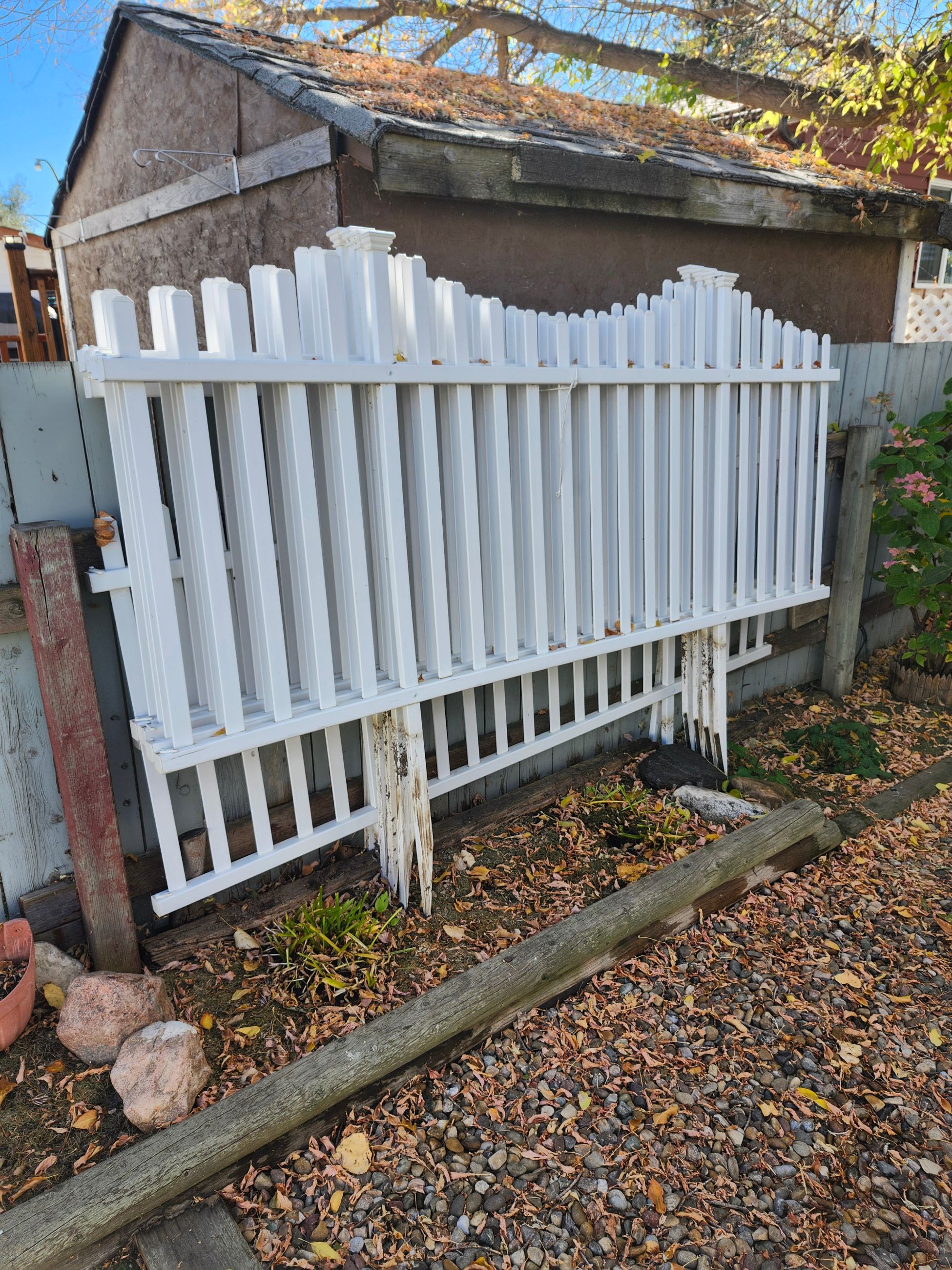 Photo of Decorative White Plastic Fencing