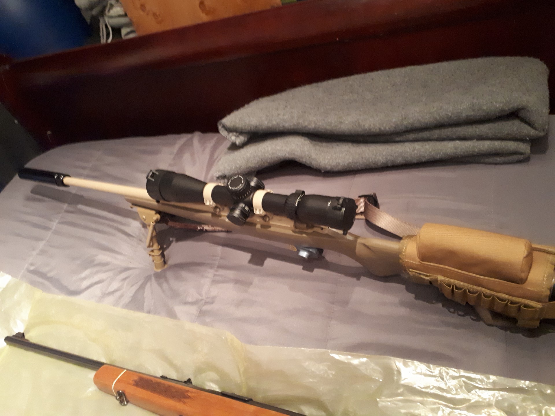 Photo of ruger 77 in 22 hornet dressed up very nice gun in mint condition. 
