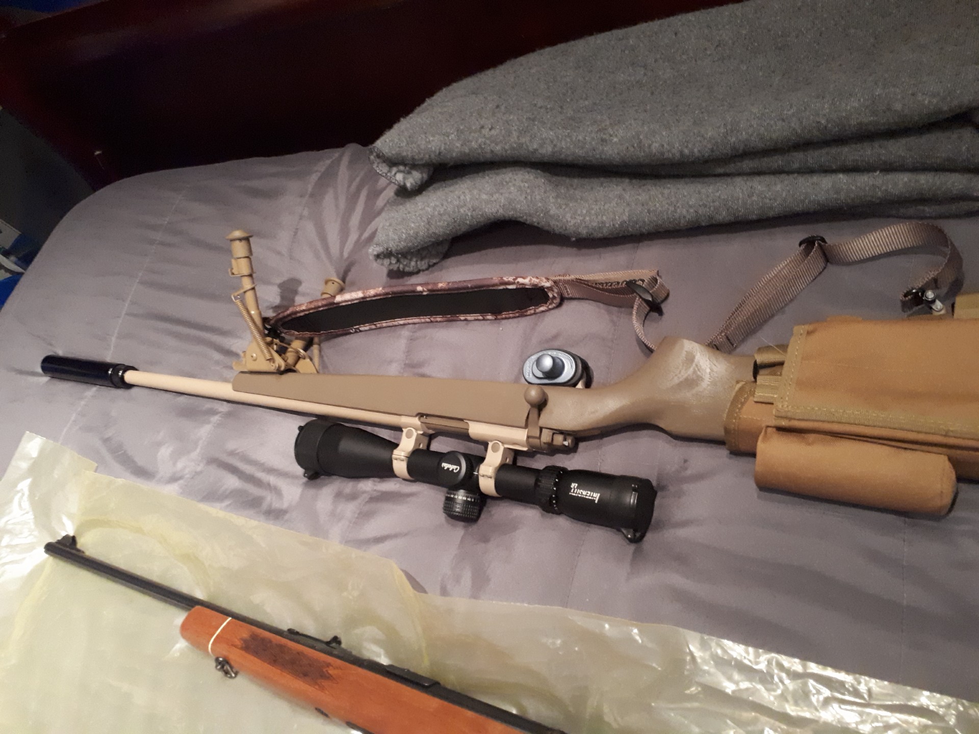 Photo of ruger 77 in 22 hornet dressed up very nice gun in mint condition. 