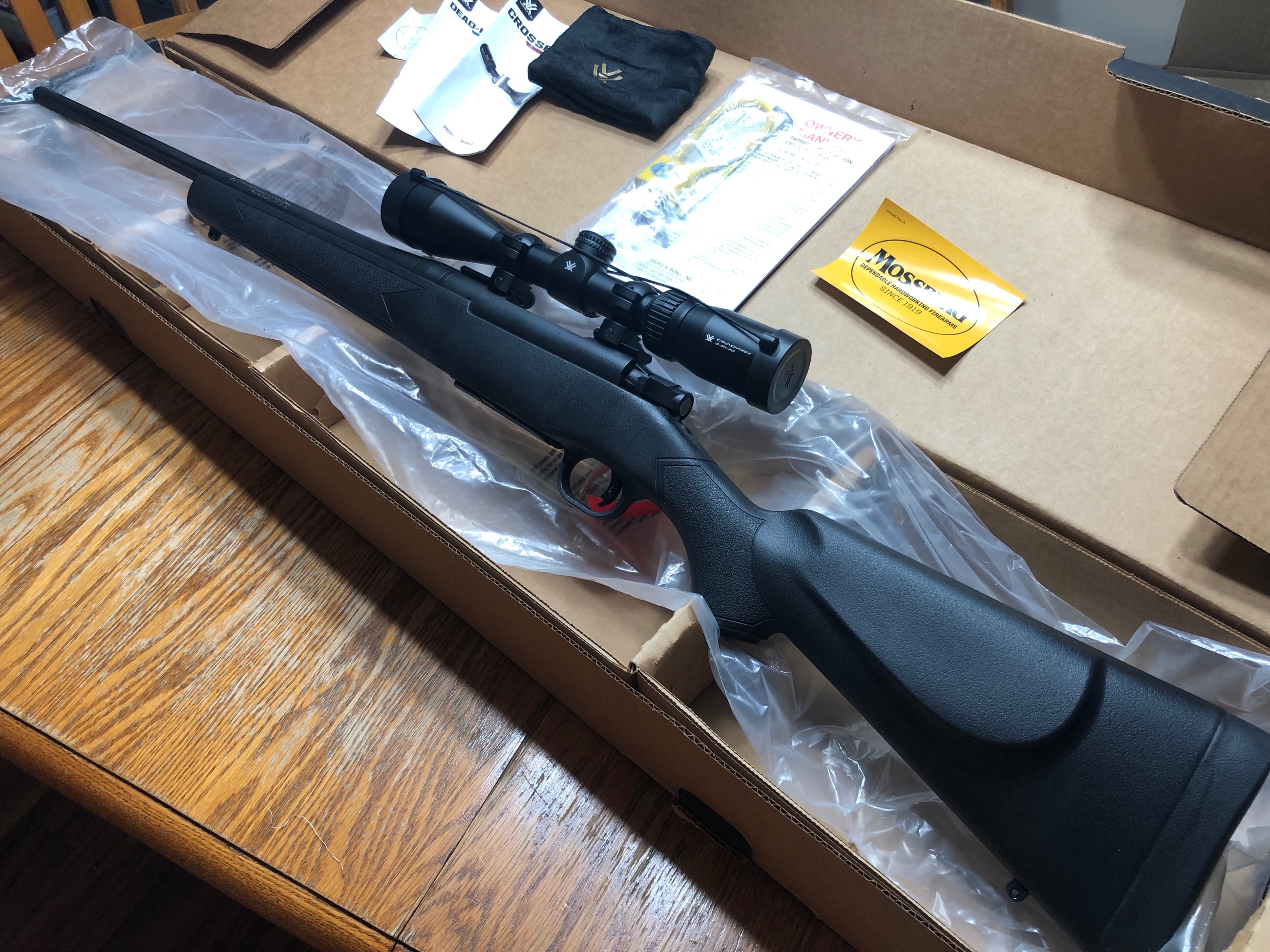 Photo of *SOLD*Brand New! Mossberg Patriot 6.5 Creedmoor Rifle Combo, Vortex Crossfire II 3-9x40mm Scope