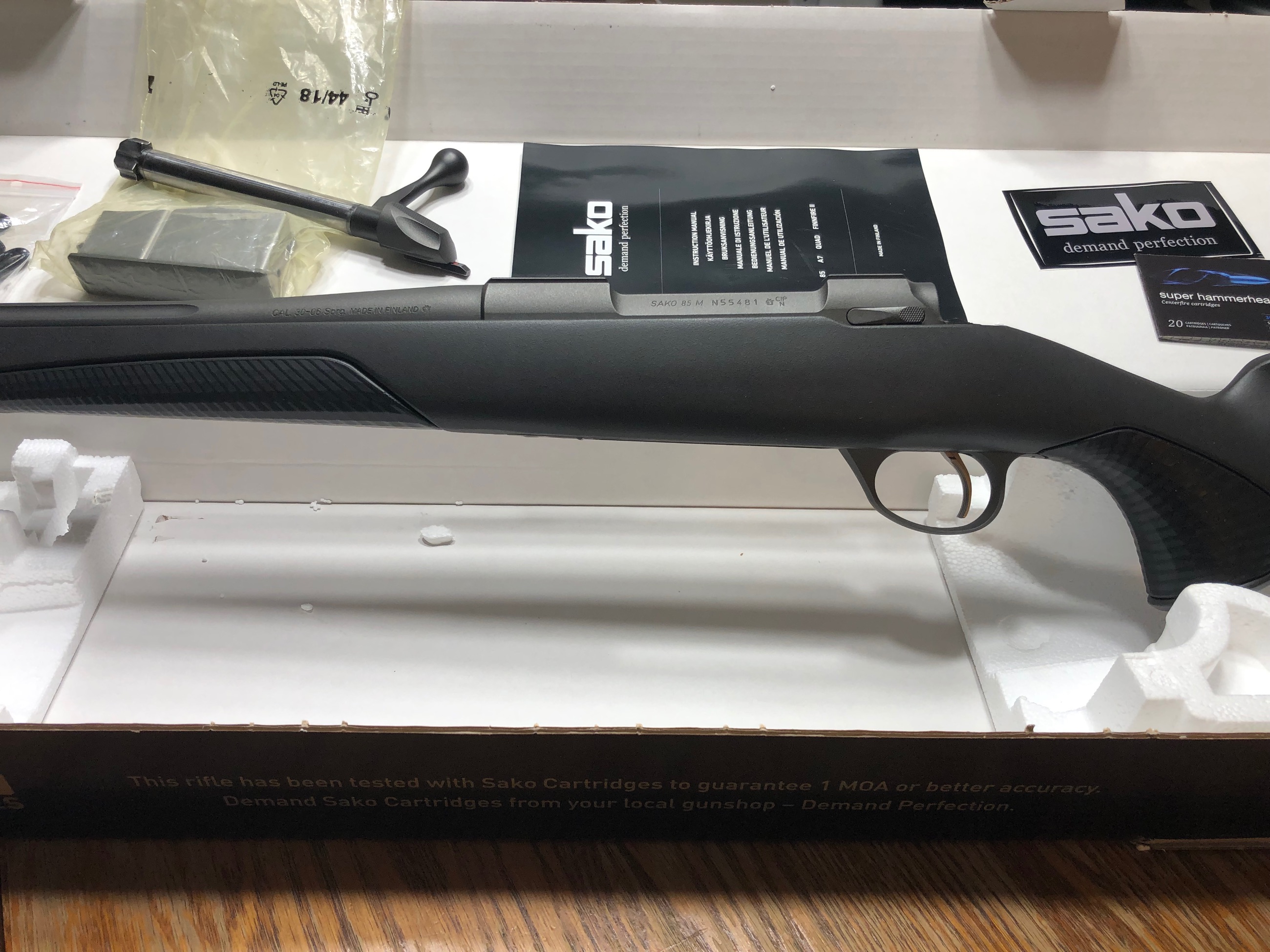 NEW! Sako 85 Finnlight II Rifle, 30-06 SPRG, 22.4", Cerakote Tungsten, Stainless Action - 3 - 1760382750493_IMG_9724