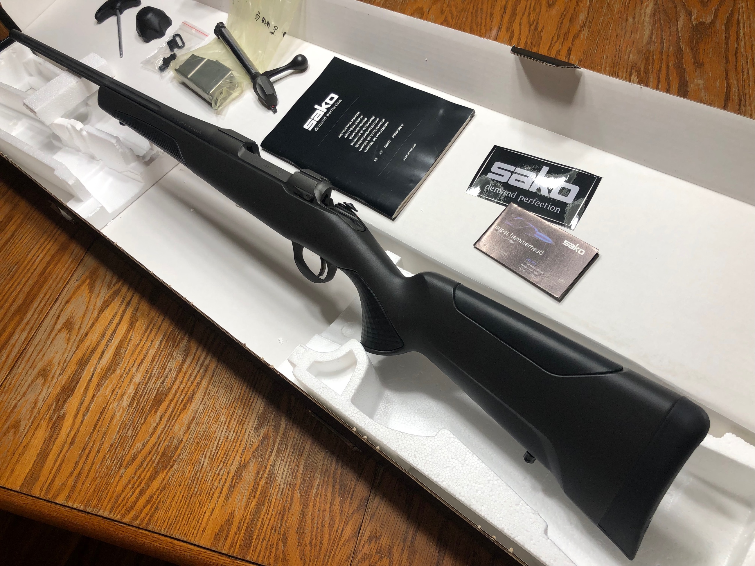 Photo of NEW! Sako 85 Finnlight II Rifle, 30-06 SPRG, 22.4", Cerakote Tungsten, Stainless Action