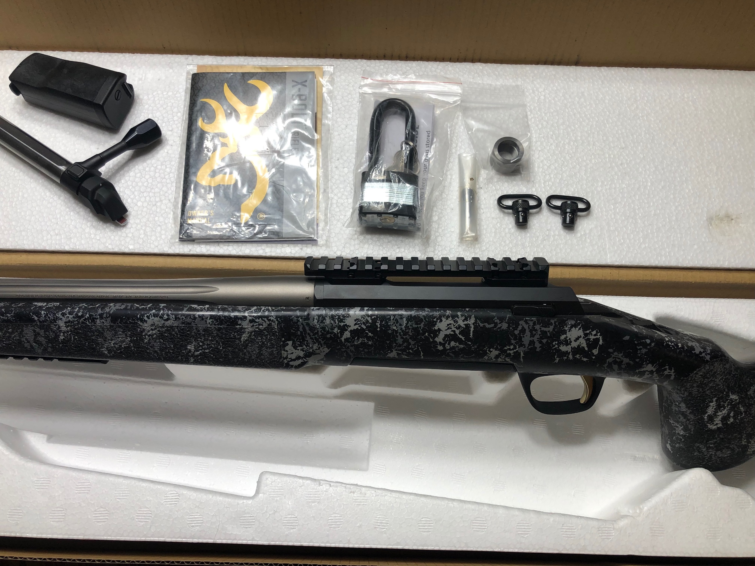 Photo of NEW! Browning X-Bolt Target McMillan A3-5 Ambush Rifle, 6.5 Creedmoor, 26"HB Fluted, Stainless Steel
