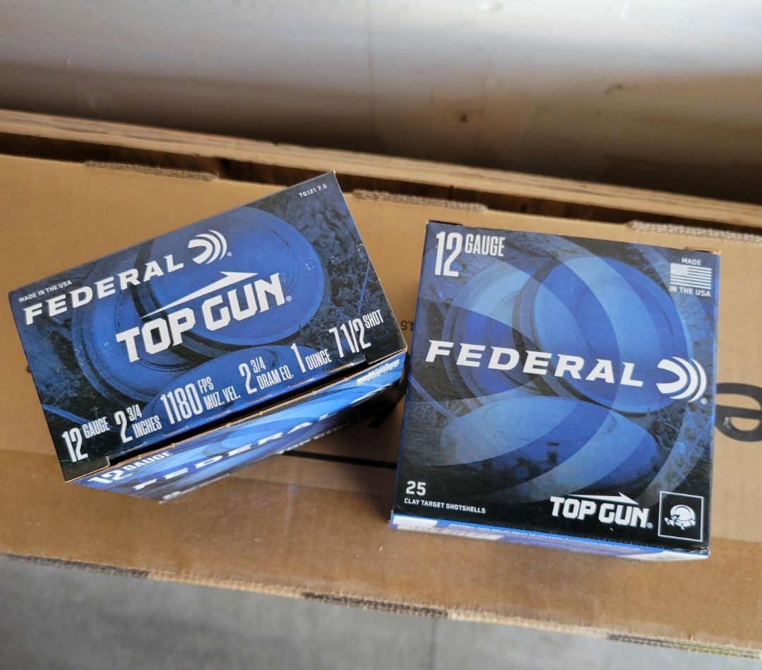 Photo of Federal Top Gun - 12ga Shotgun Shells Ammuniton - Target Load #7.5 1oz
