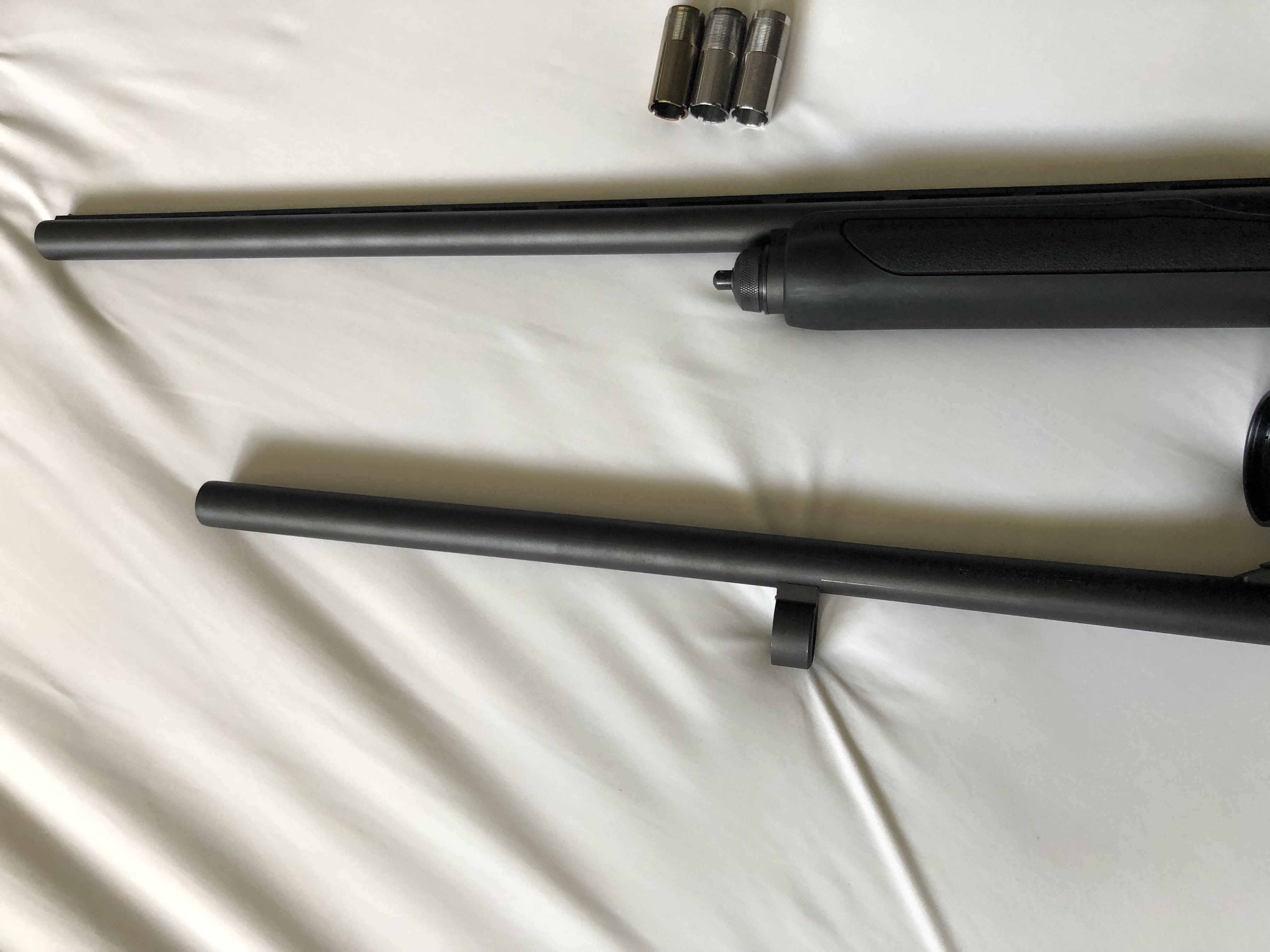 Remington 870 Express 12ga, 3” Shotgun - 28” Field Vent Rib Barrel, and chokes        **23” Cantilever Rifled Barrel, sold** - 8 - 1760418480679_IMG_4737