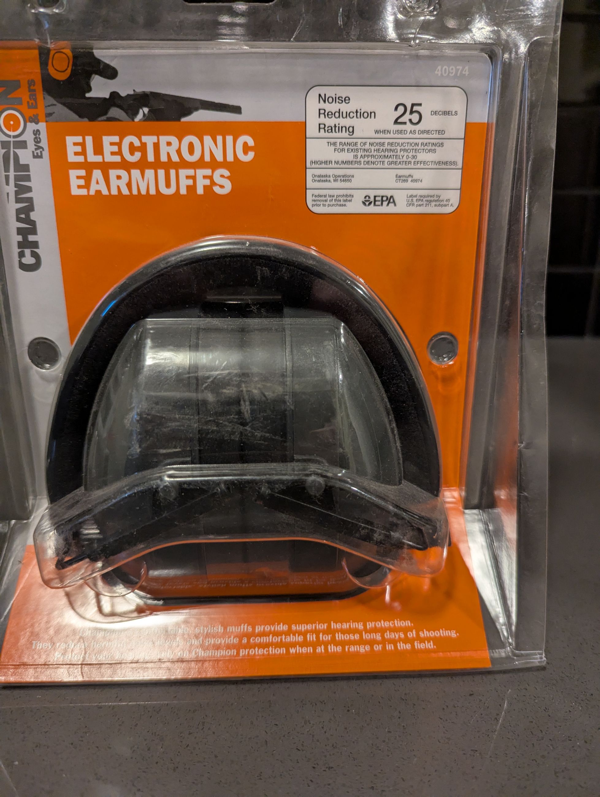 Photo of Champion Electronic Ear pro.