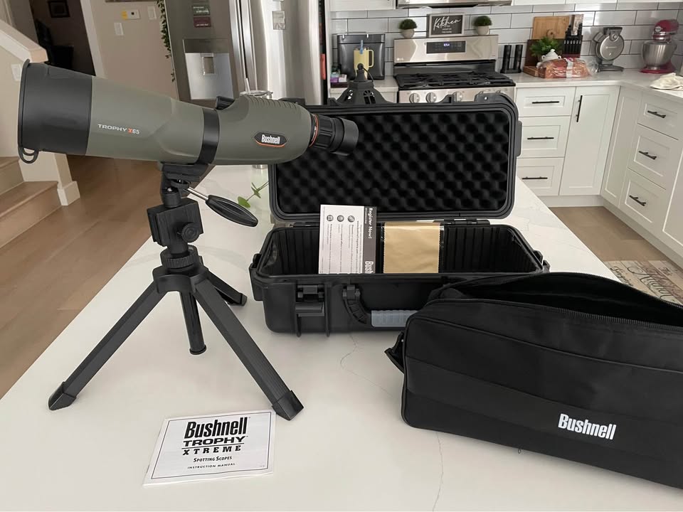 Photo of Bushnell Xtreme Spotting Scope 20-60x65 With Stand Used once As New