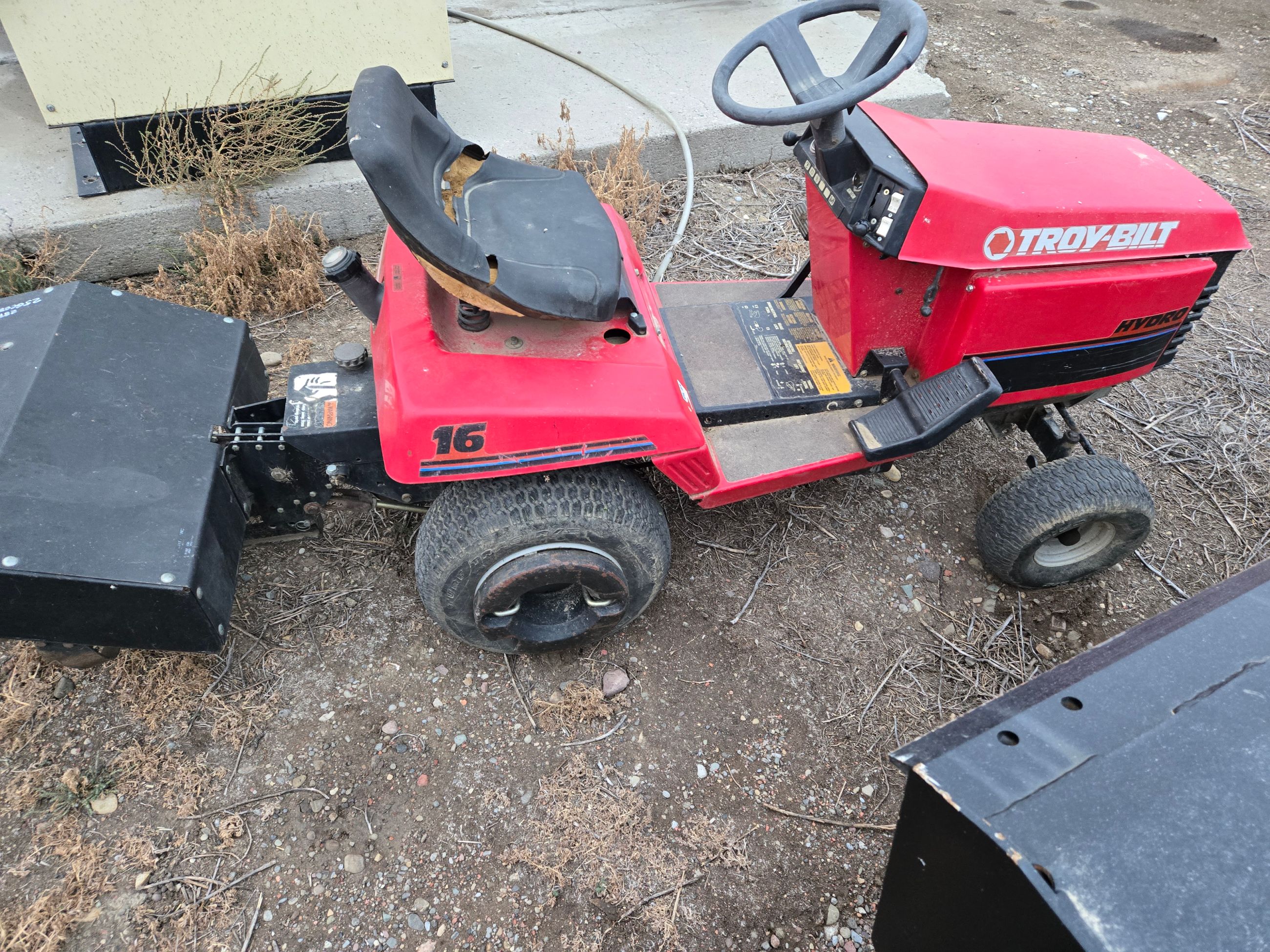 Photo of Garden tractor with tiller