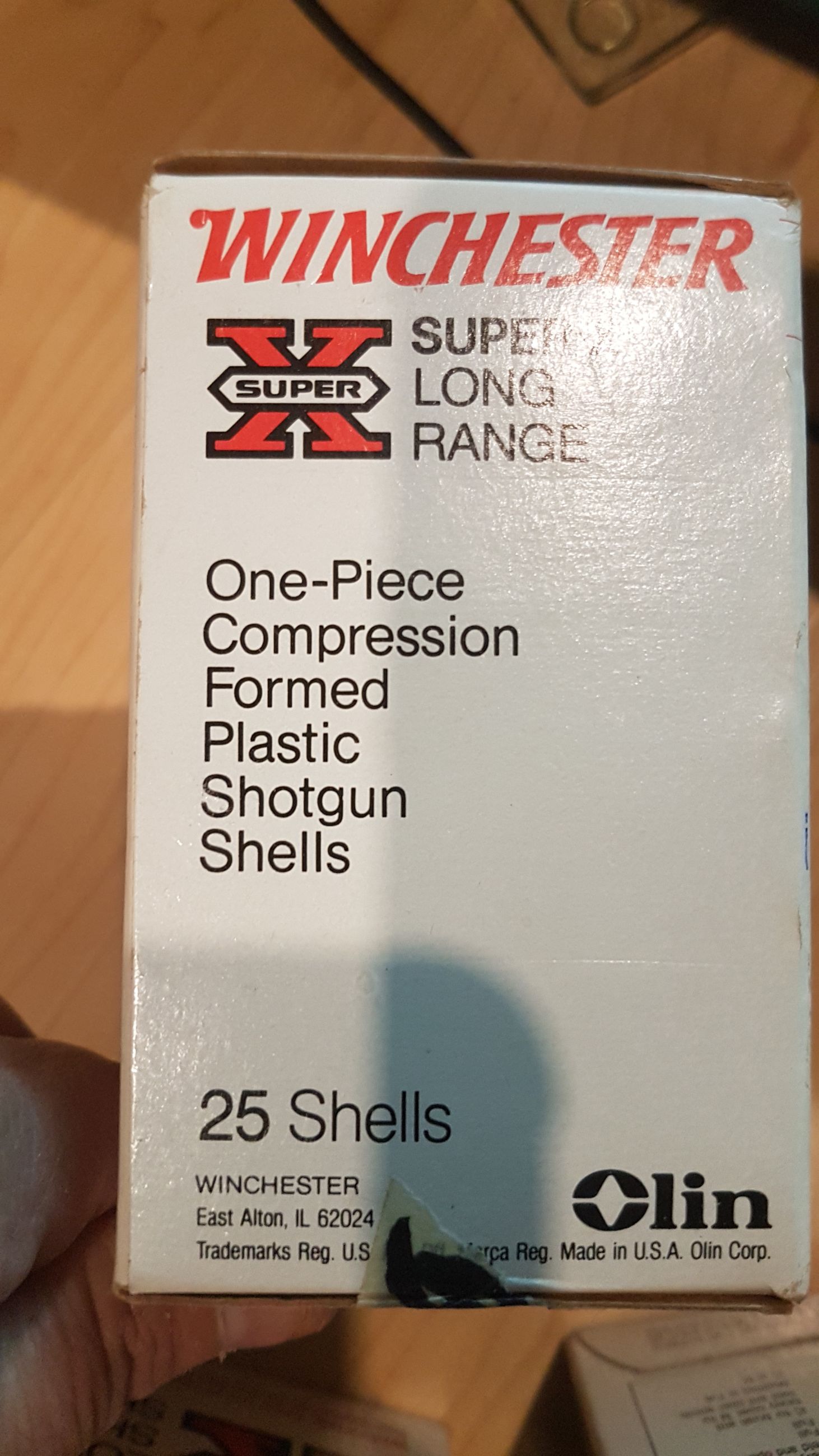 1 box (25ct.) Winchester super-X long range shotgun shells  12ga. 2-3/4" shot:4 1-1/4oz. Shot 3-3/4dr.equiv.pwdr x12 ( mellonRSCA) - 4 - 1760678625302_17606786173851831721589785370284