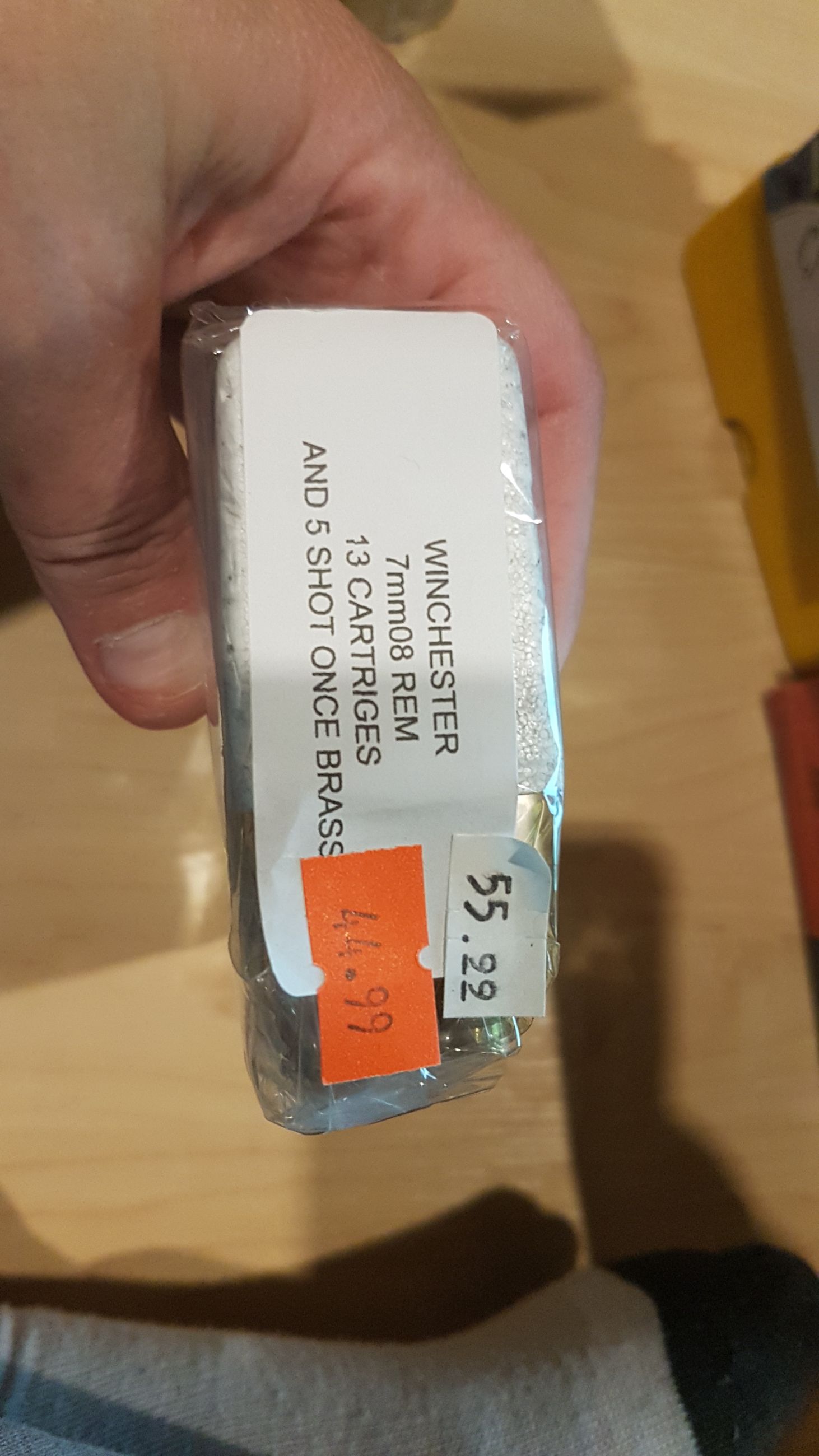 Photo of 1pkg (13 cartridges and 5 shot once brass) Winchester 7mm08 REM ( mellonRSCA)