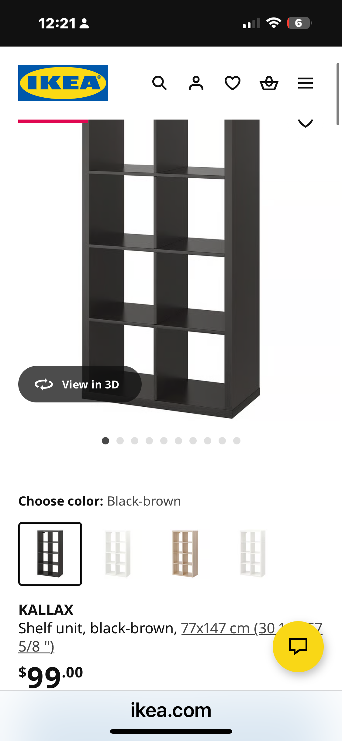 Photo of 2@Ikea kalax 8 shelf unit