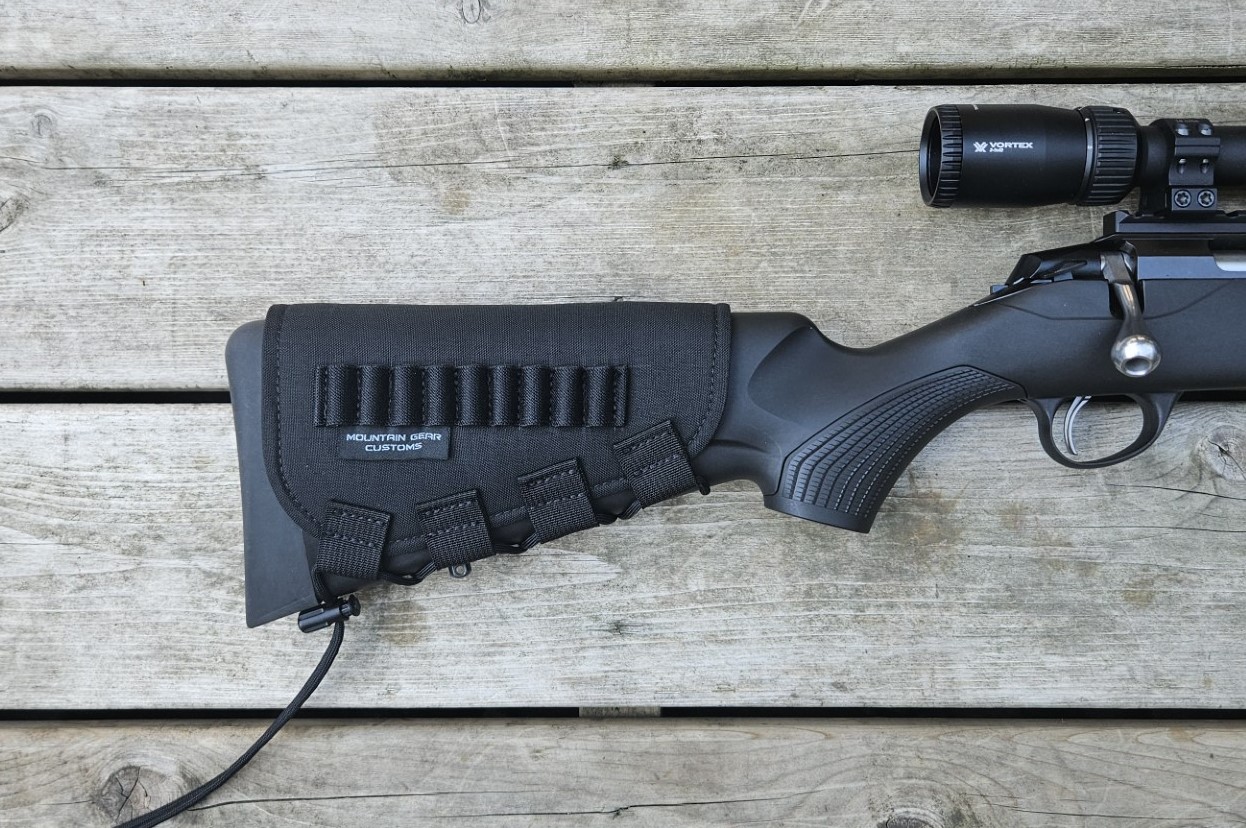 Photo of Rifle Buttstock Cover Black  Universal Fit w/ 9 Round Carry Capability