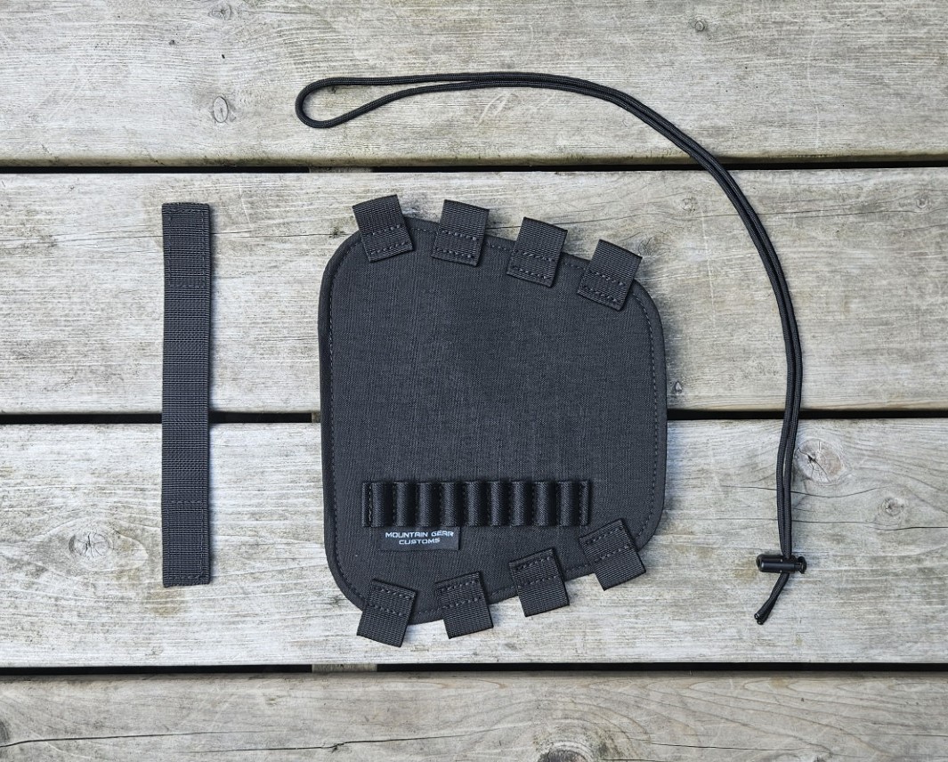 Photo of Rifle Buttstock Cover Black  Universal Fit w/ 9 Round Carry Capability