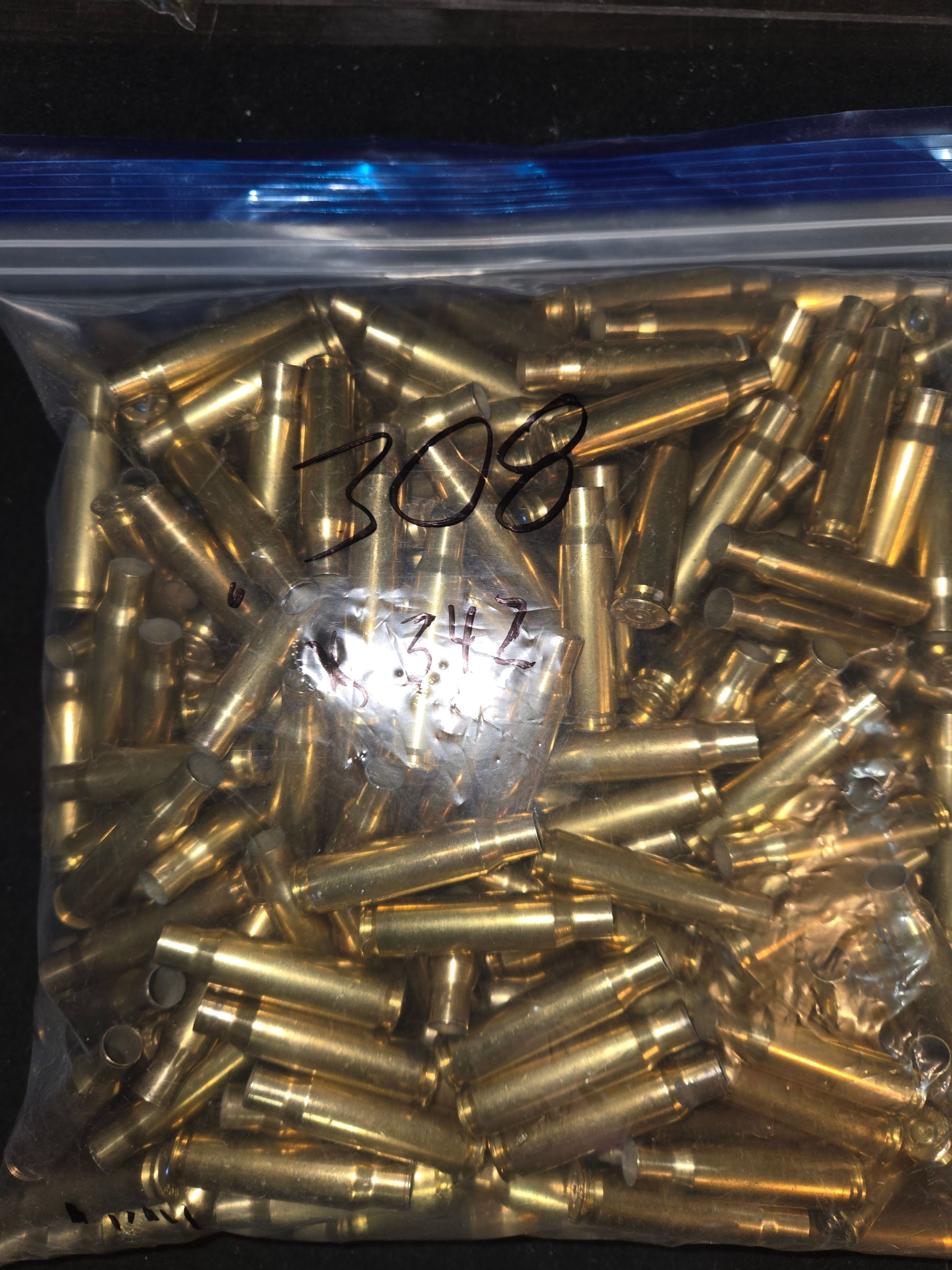 Photo of .308 Once Fired Brass x 342