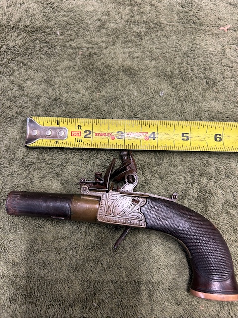 Photo of circa 1810, W. Bond, London, Muff Pocket Pistol, Flintlock,  no pal needed, I will ship 