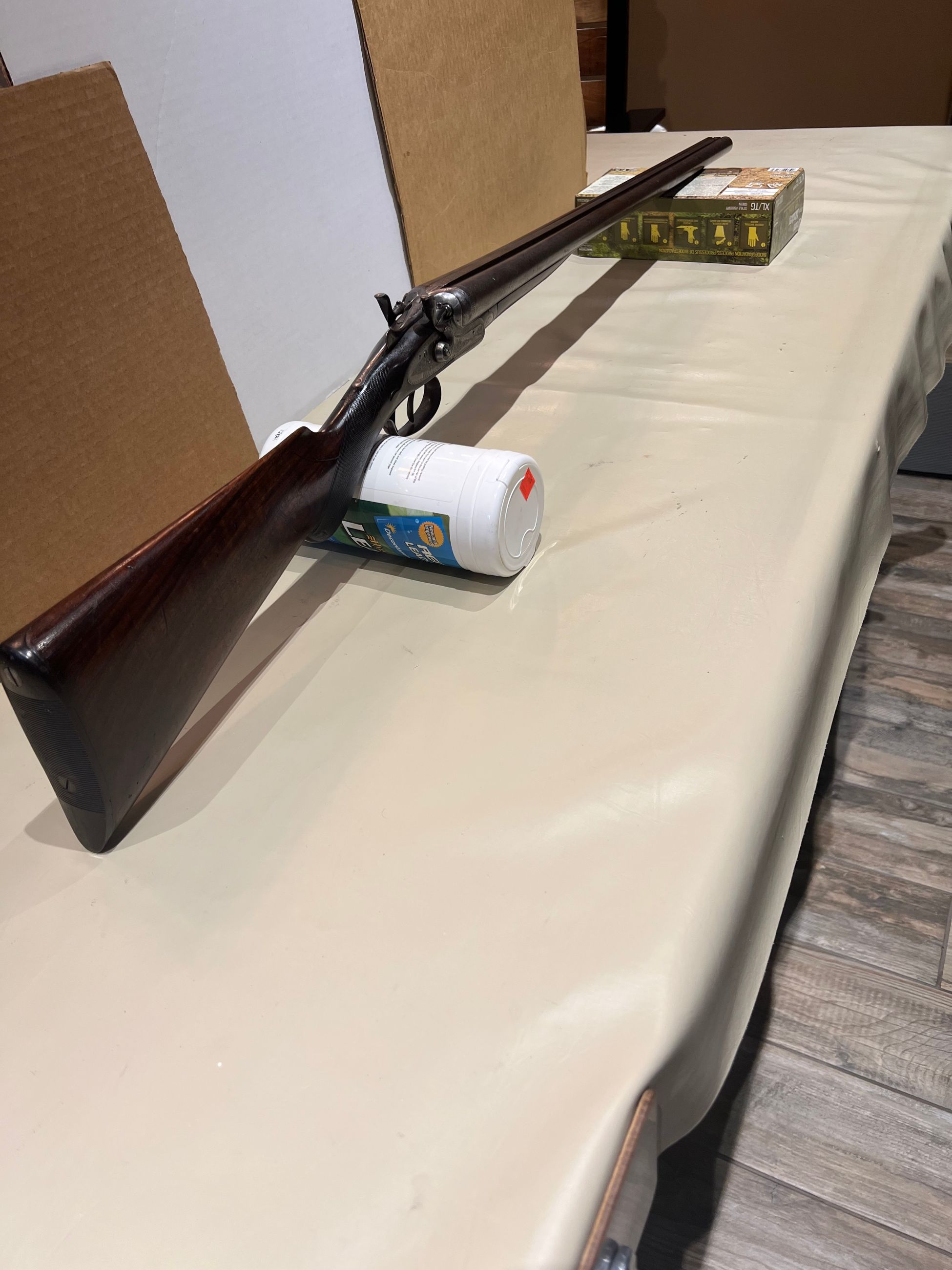 Photo of Rare English Shotgun.  12 ga. double barrel side side by side