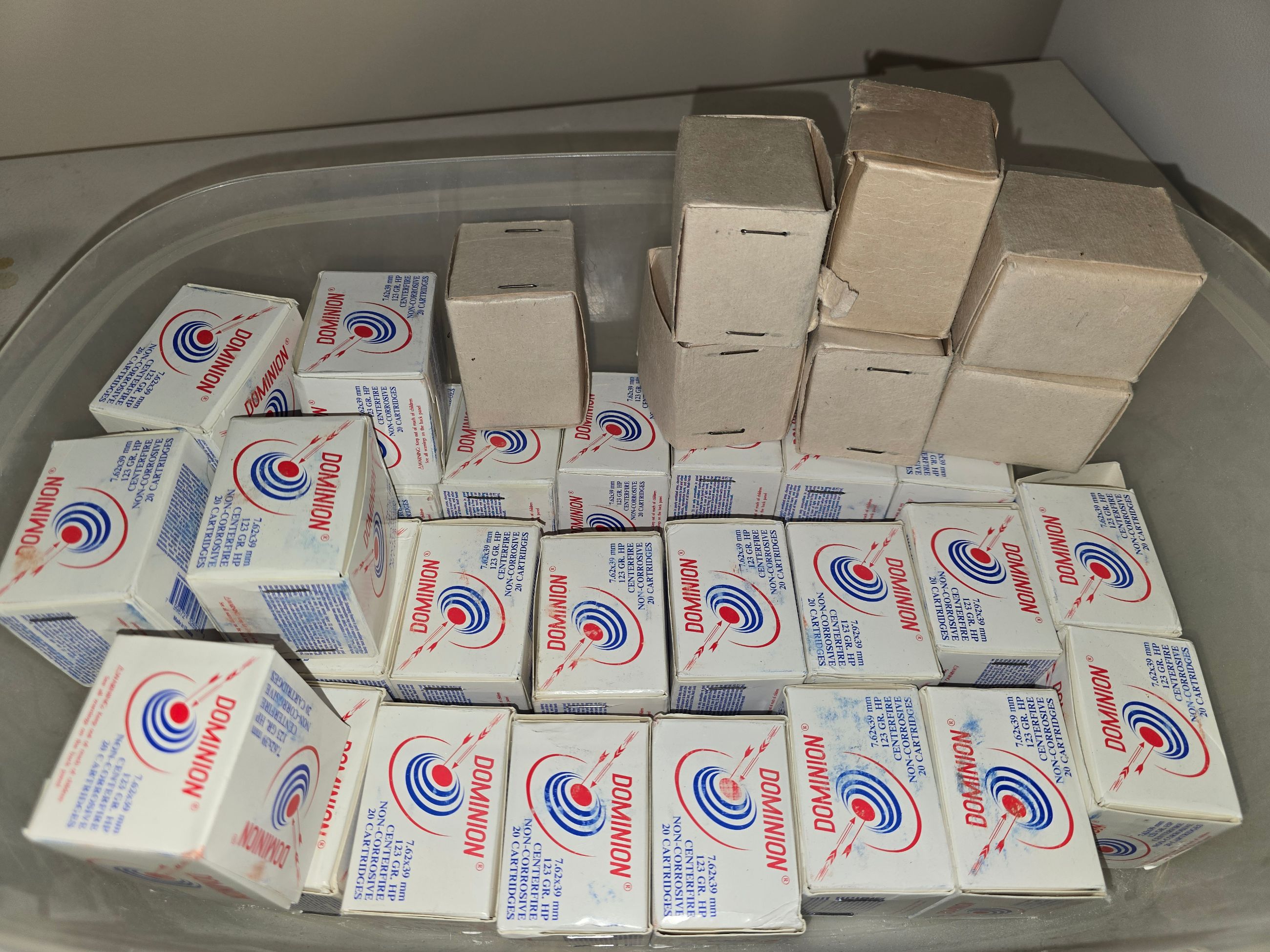 Photo of 7.62 X 39  non-corrosive ammo.