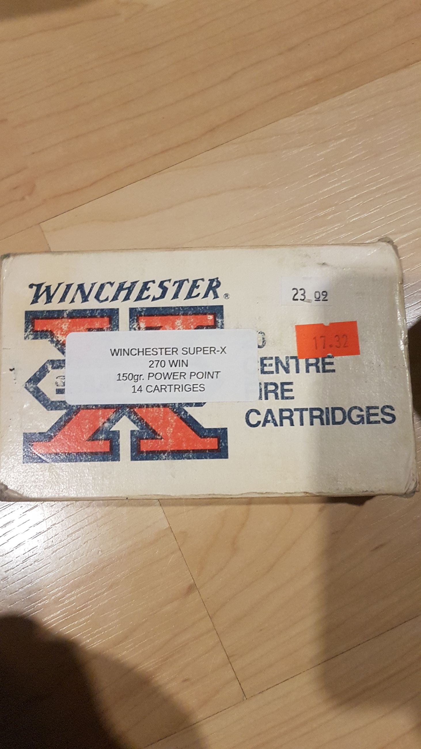 Photo of 1 box (14ct.) Winchester Super-x  270WIN 150gr. Power point  (mellonRSCA)