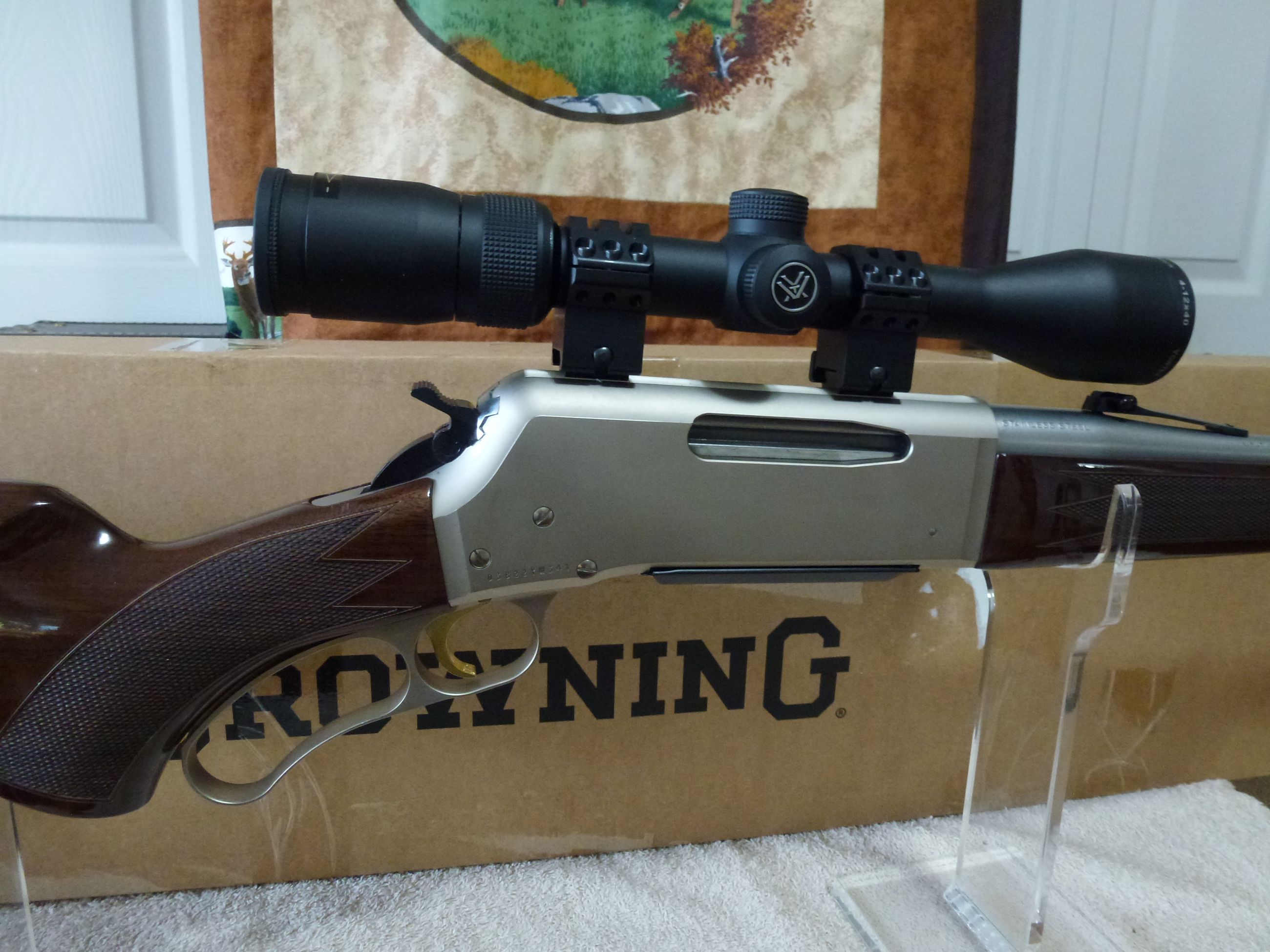 Photo of ***FREE SHIPPING***NEW/UNFIRED***BROWNING 270win BLR LT STAINLESS with VORTEX DIAMONDBACK***
