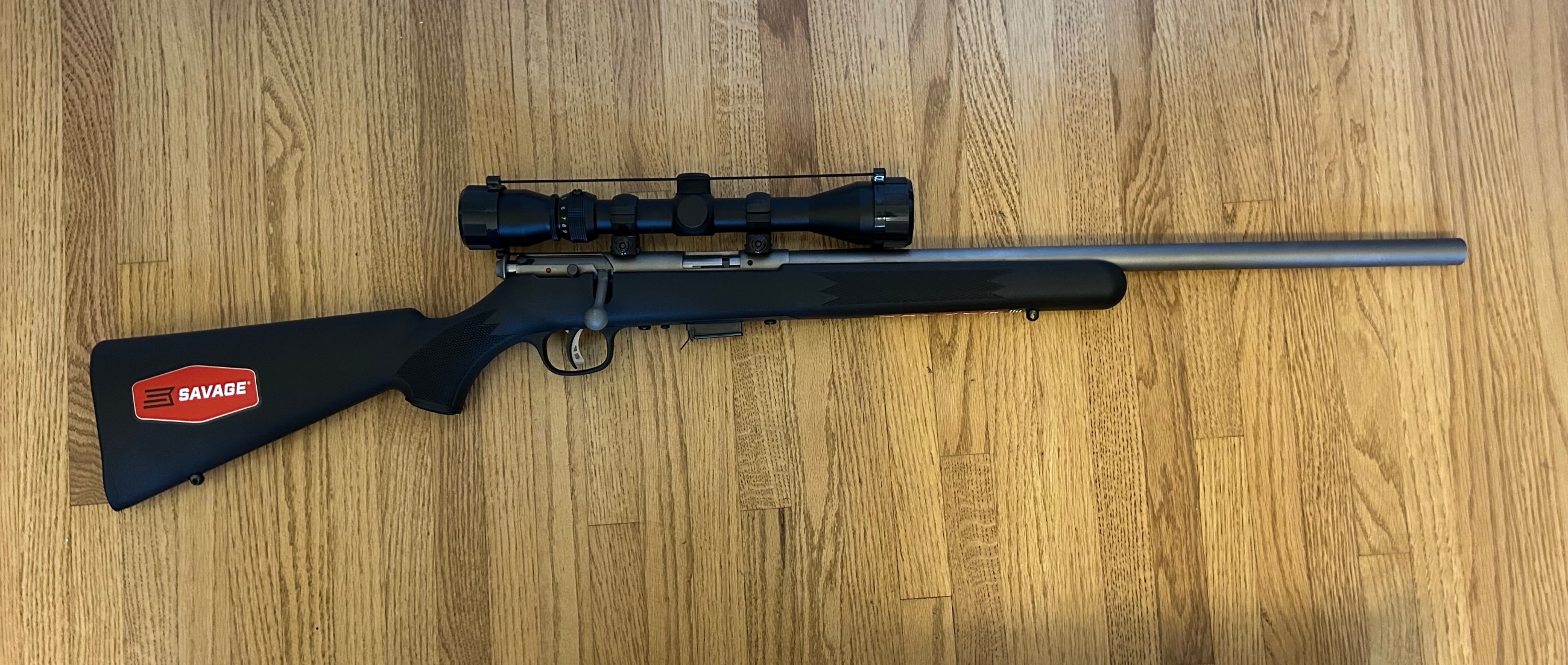 Photo of Savage 93 bull barrel .22 magnum SOLD