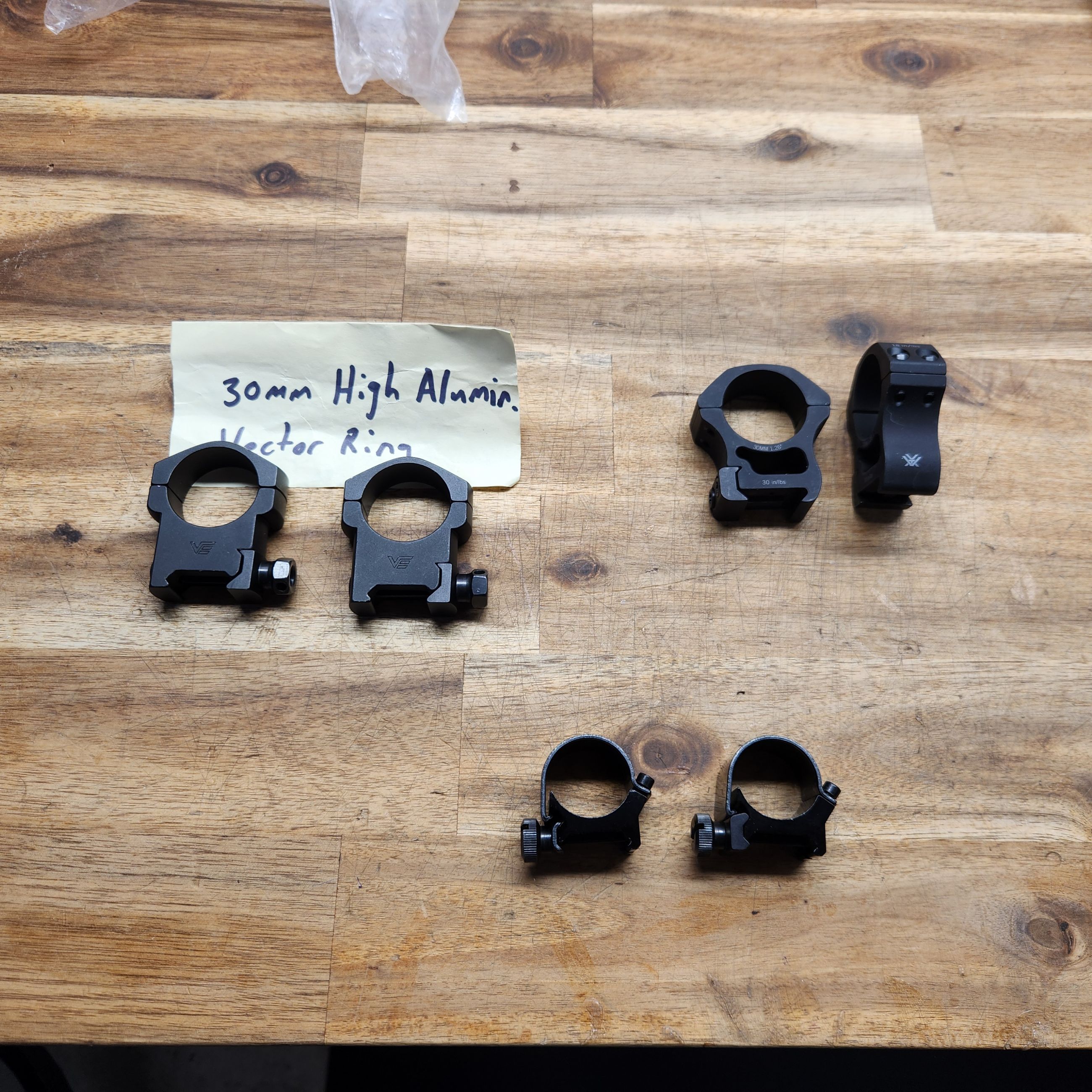 Photo of Assorted Rings - Vortex 30mm & 1"