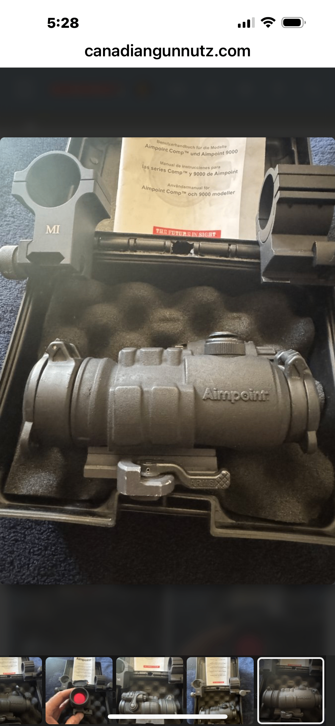 Photo of Aimpoint Comp M2 Pro. 4 MOA. Rare Vintage. 