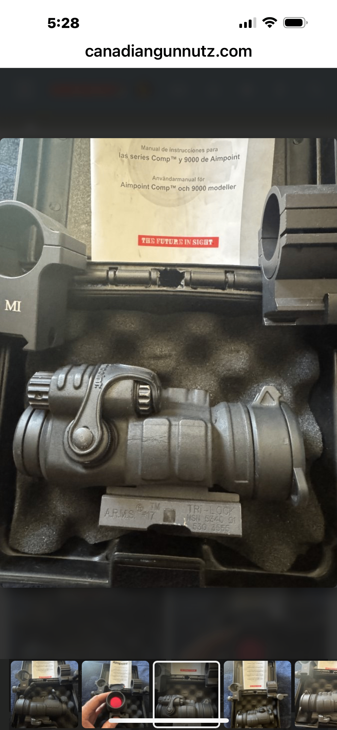 Photo of Aimpoint Comp M2 Pro. 4 MOA. Rare Vintage. 