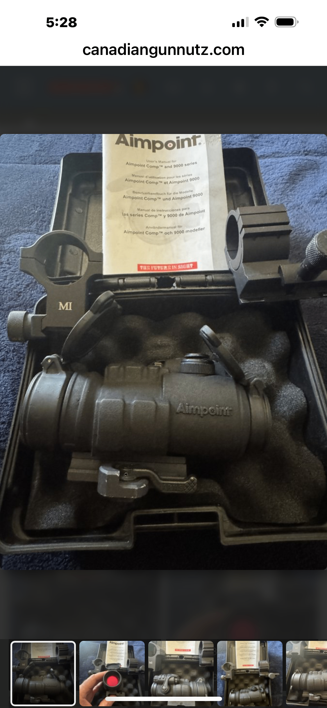 Photo of Aimpoint Comp M2 Pro. 4 MOA. Rare Vintage. 